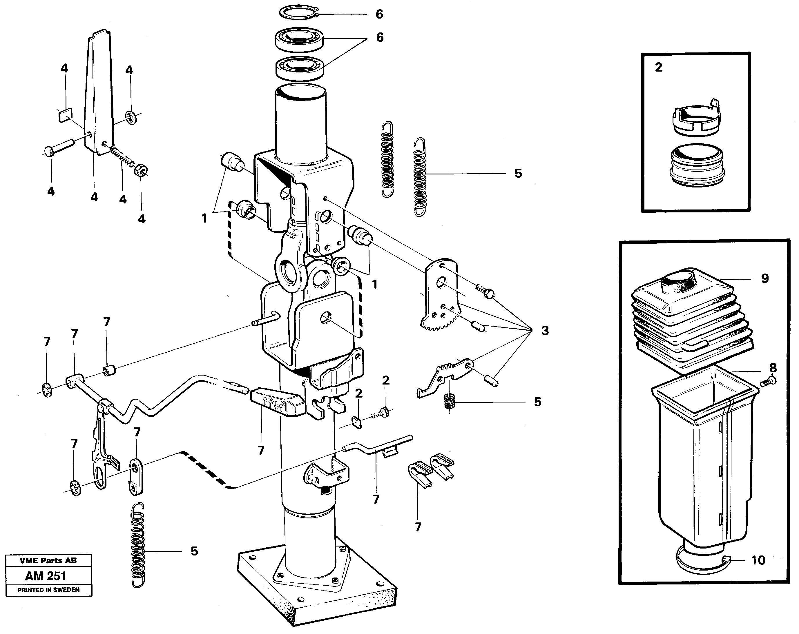 Adjustable steering wheel — volvo parts diagram