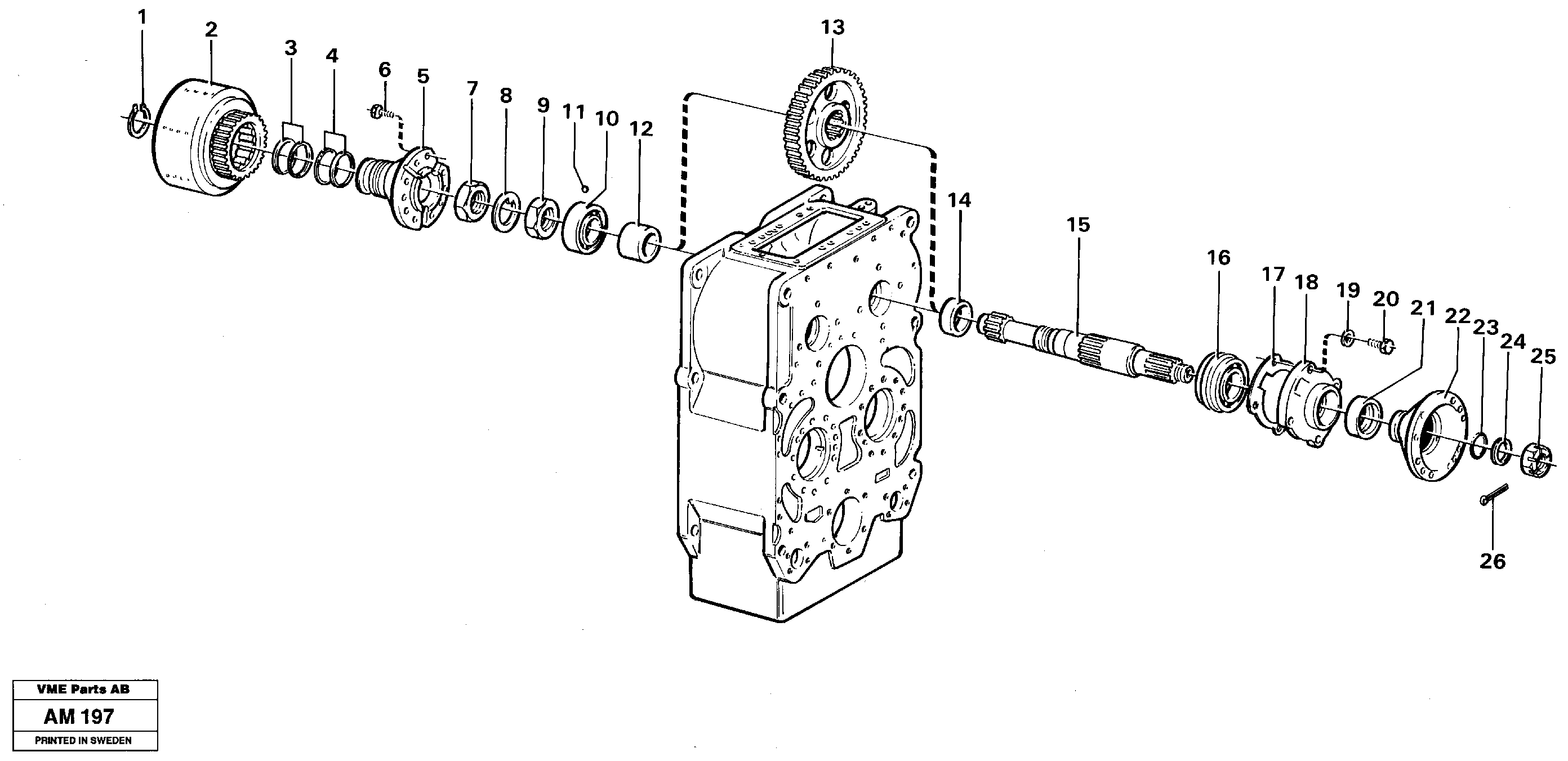 Input shaft, forward — volvo parts diagram