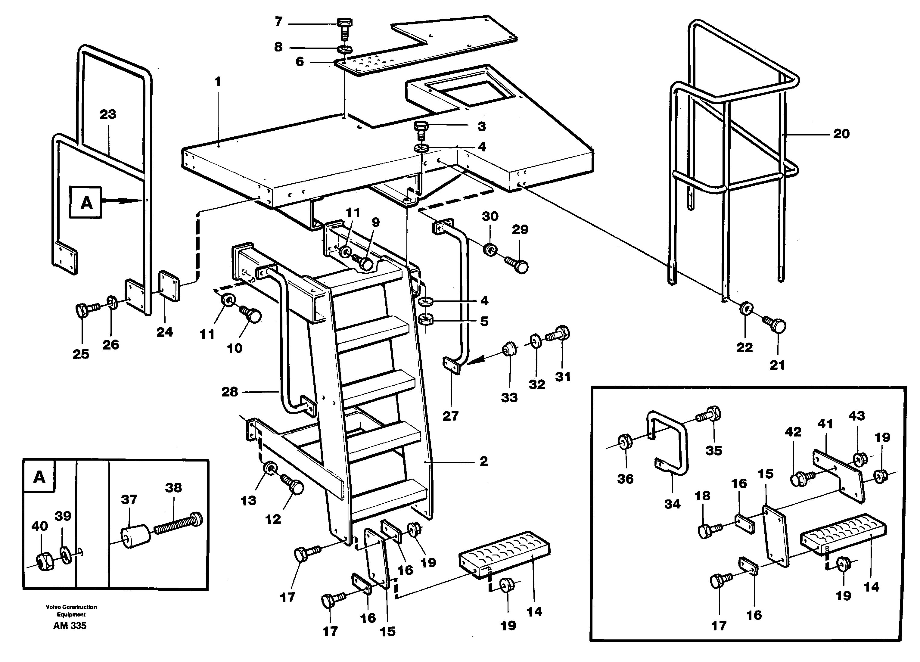 Foot step  SER NO 60108 - — volvo parts diagram