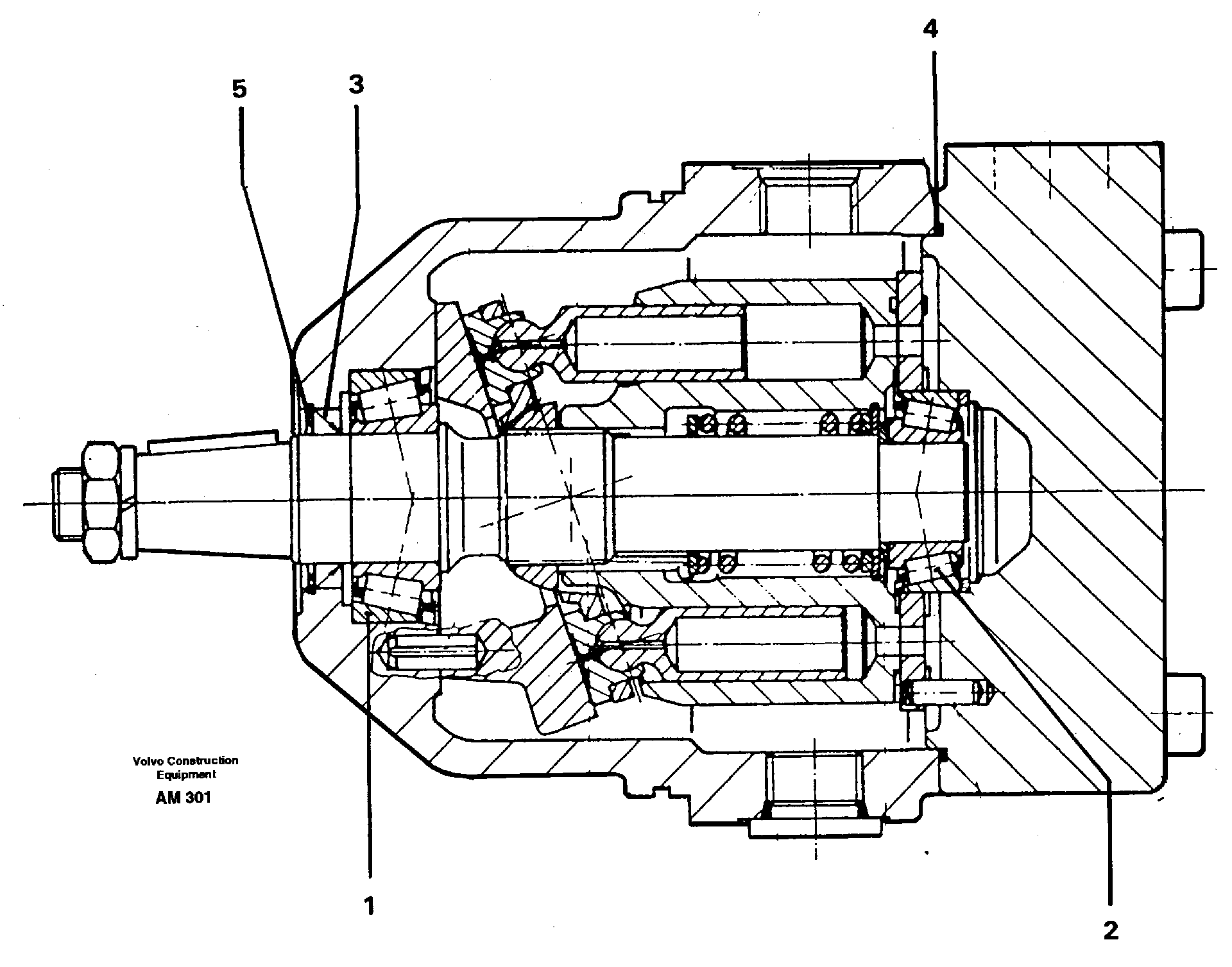 Hydraulic motor — volvo parts diagram