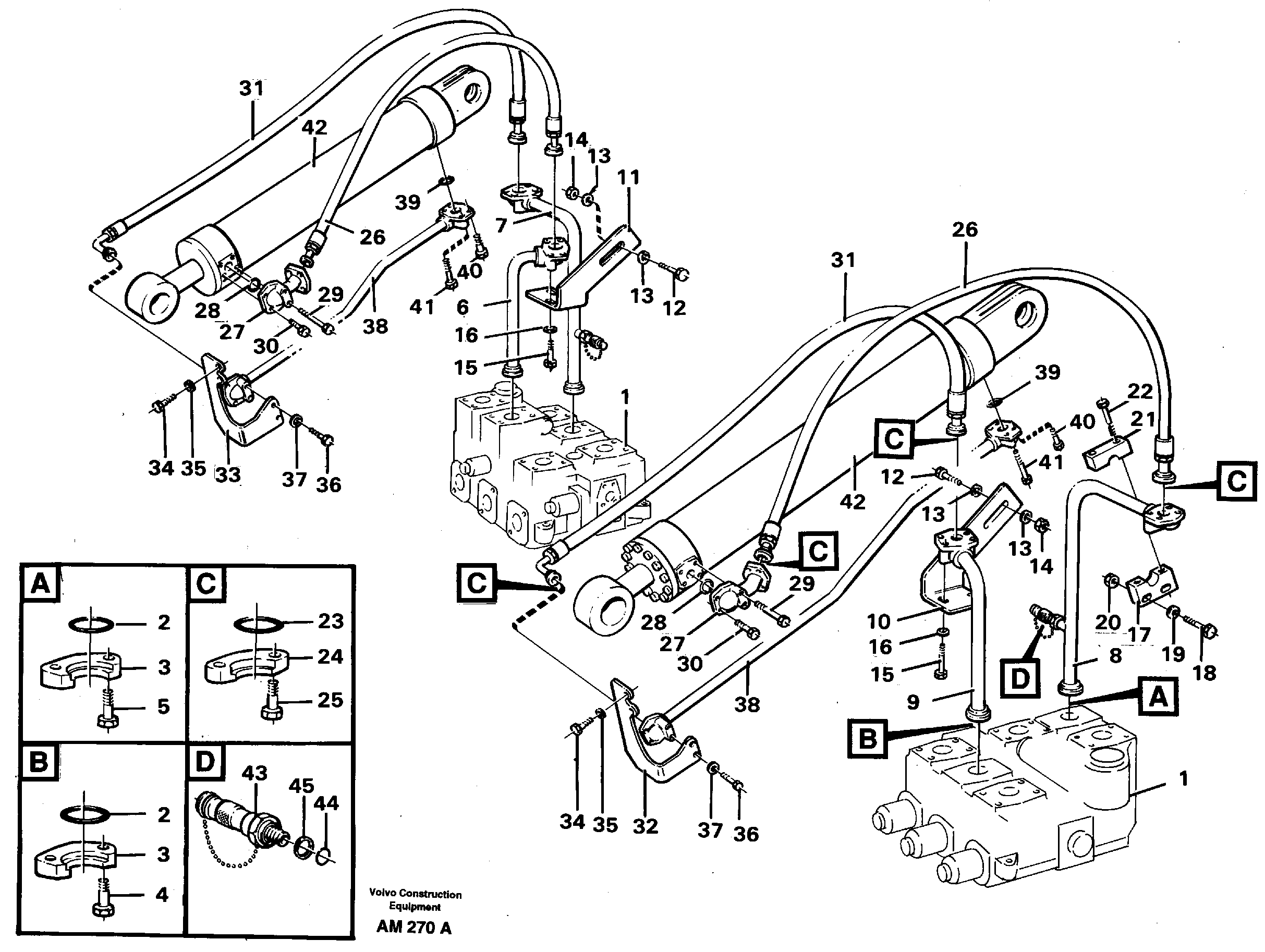 Hydraulic system: tilt function — volvo parts diagram