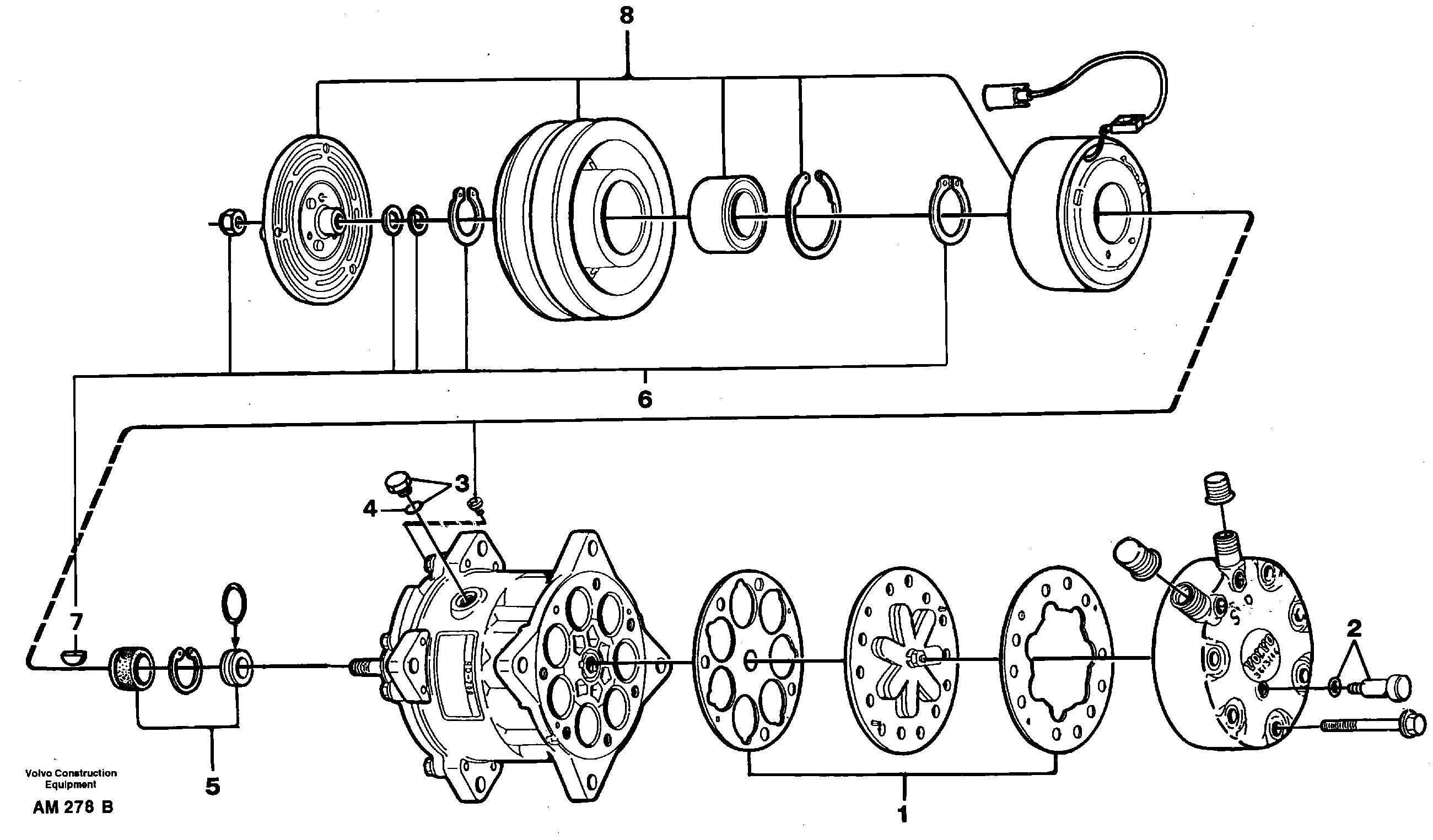 Air compressor — volvo parts diagram