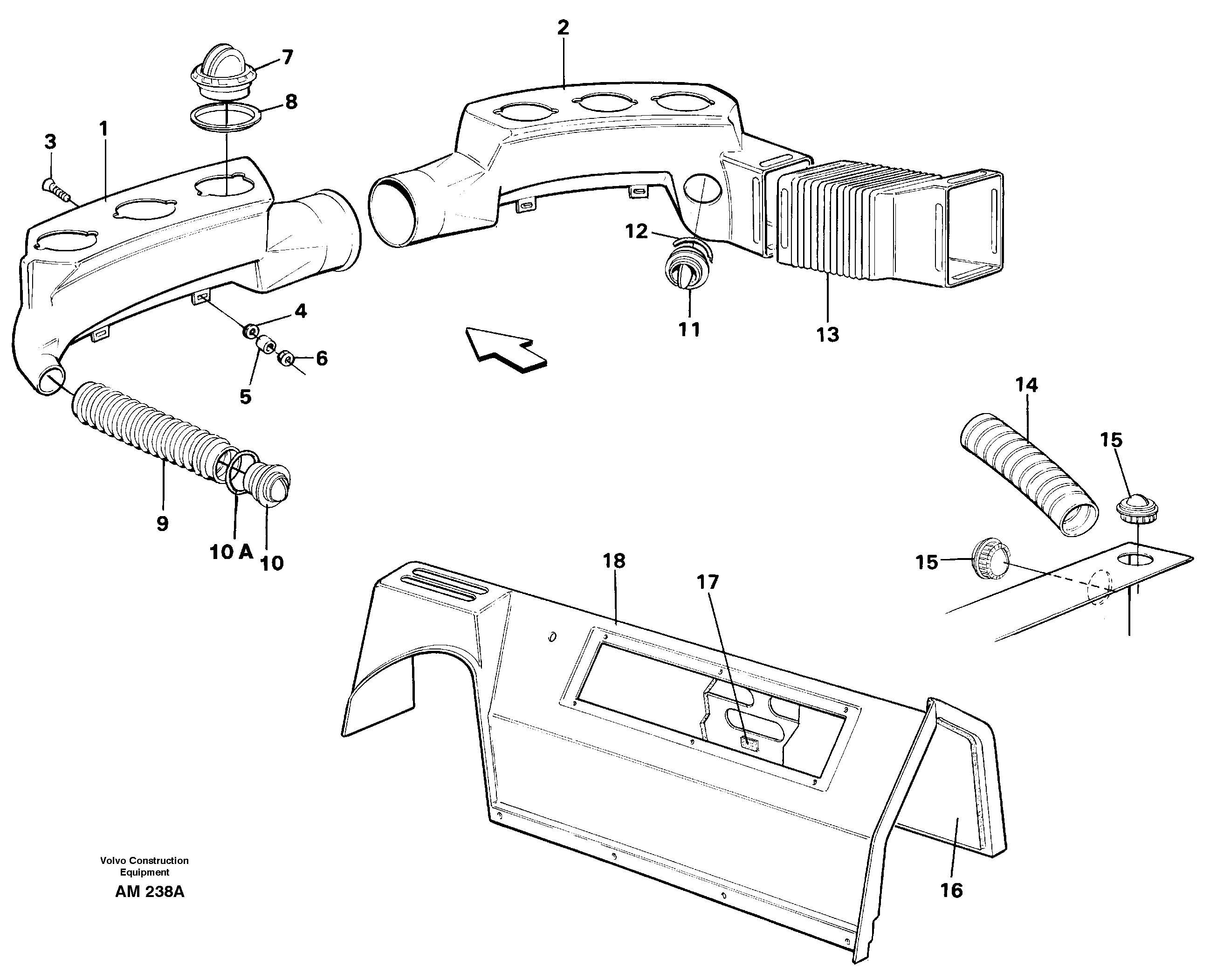 Air ducts — volvo parts diagram