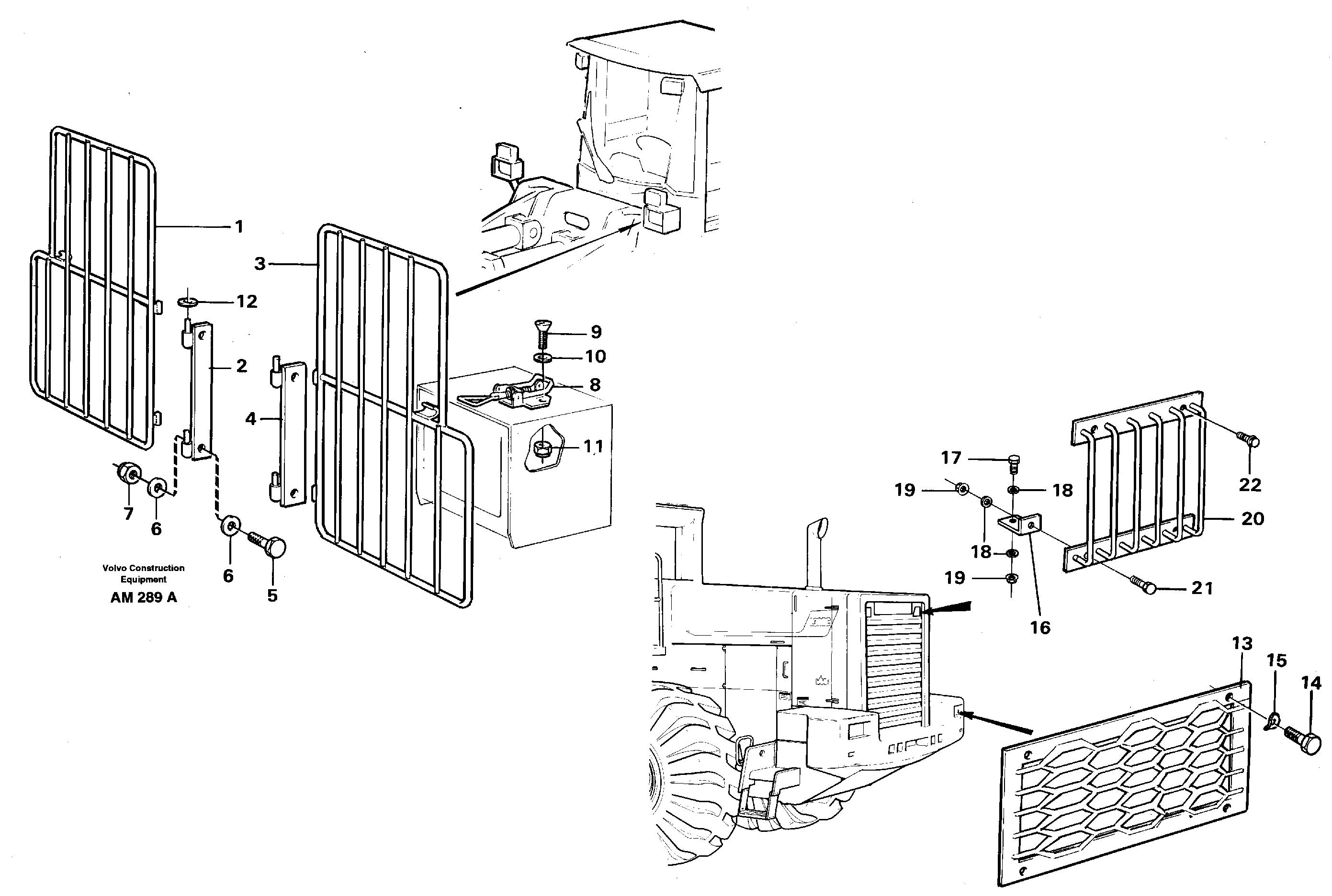 Protection for lighting  91585, 92655, 94790 — volvo parts diagram