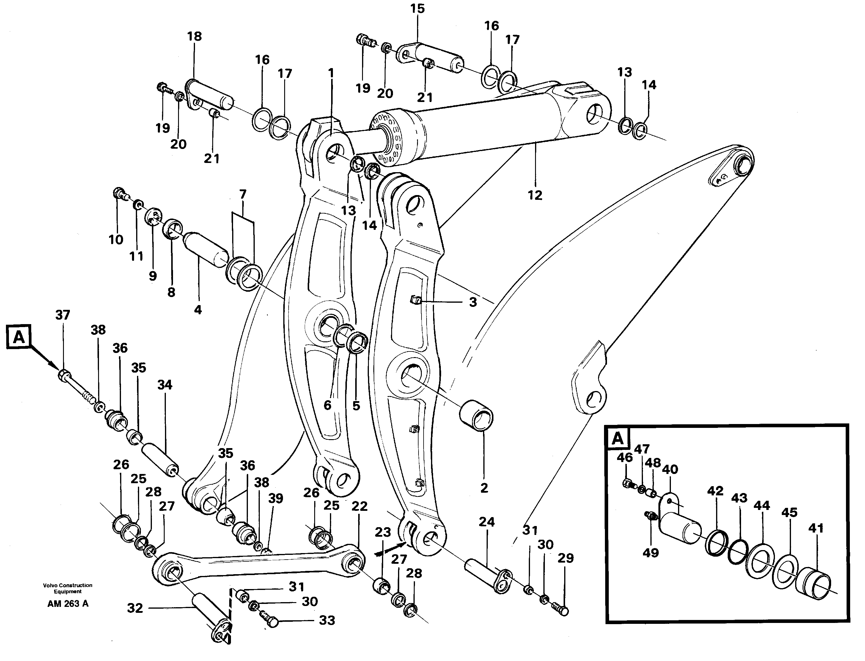 Control arms — volvo parts diagram