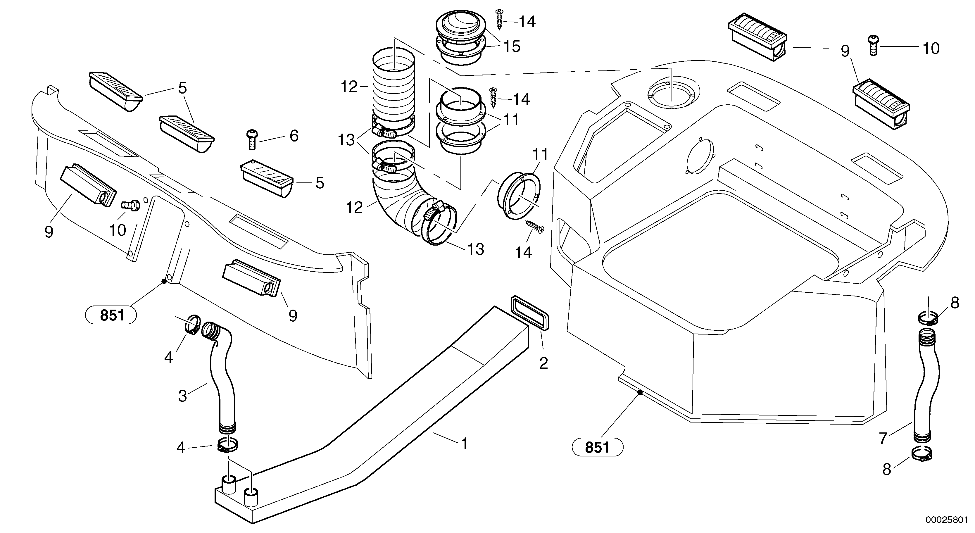 Air guide — volvo parts diagram