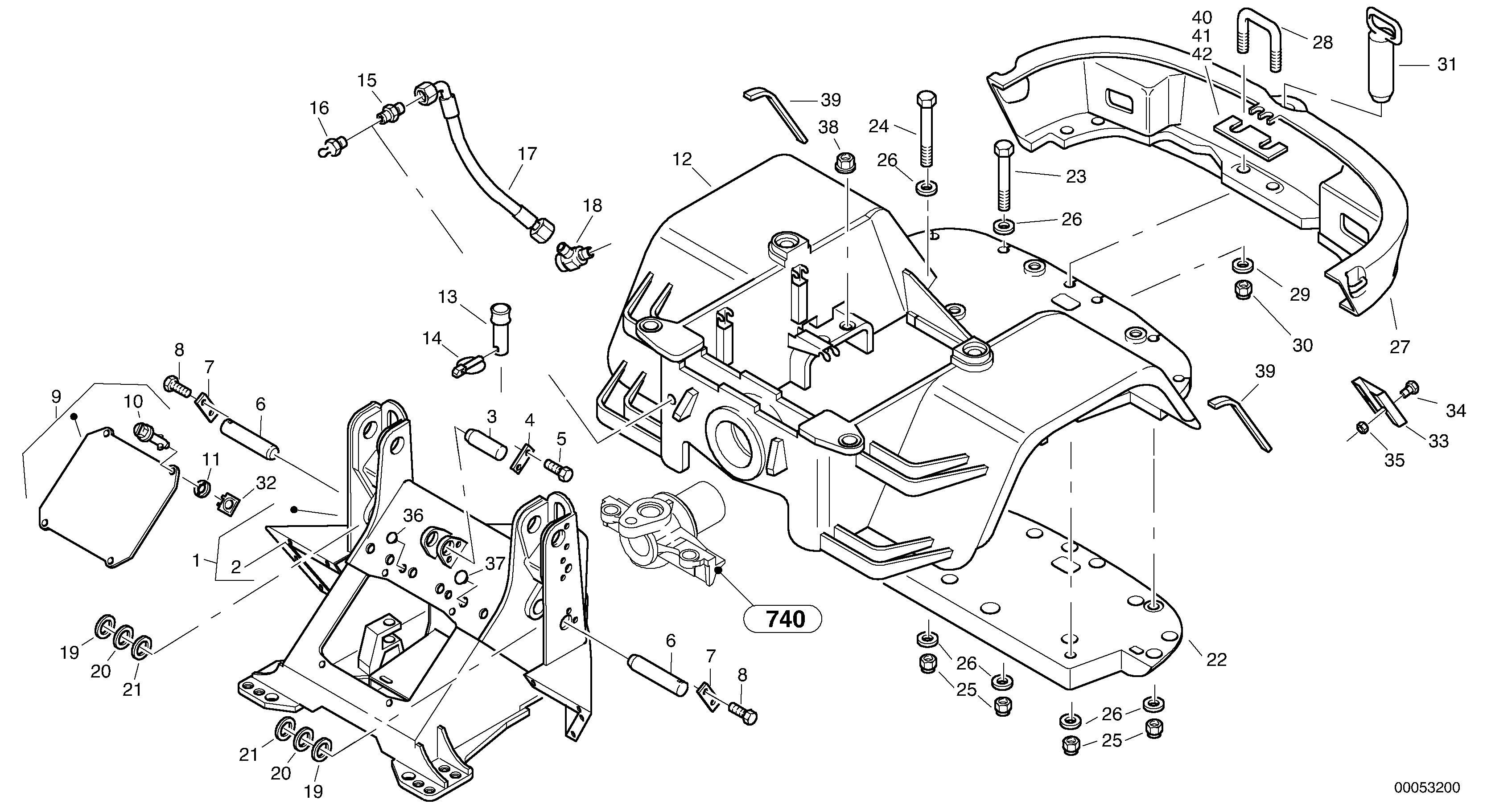 Frame — volvo parts diagram