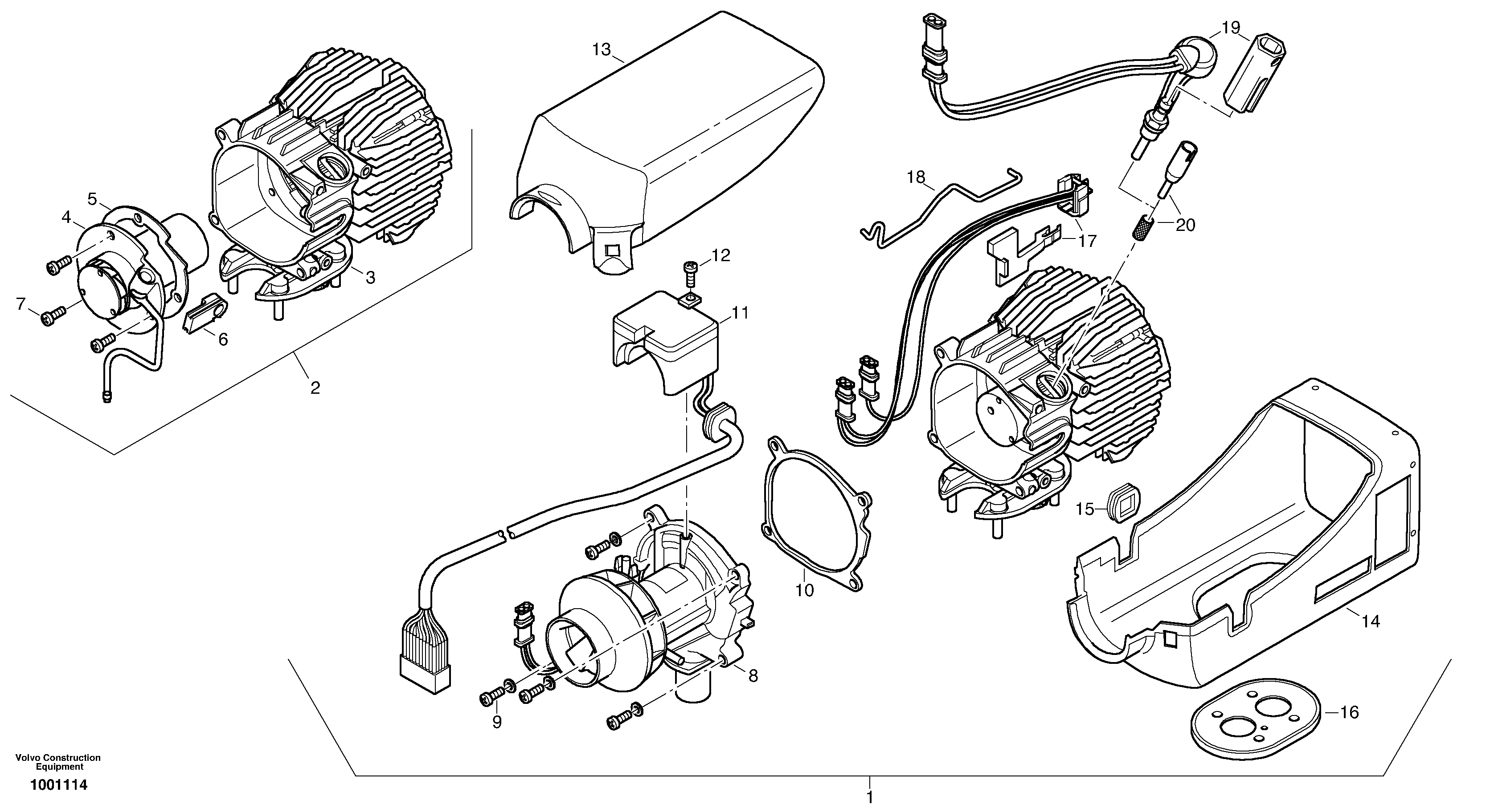 Heater, D2 — volvo parts diagram