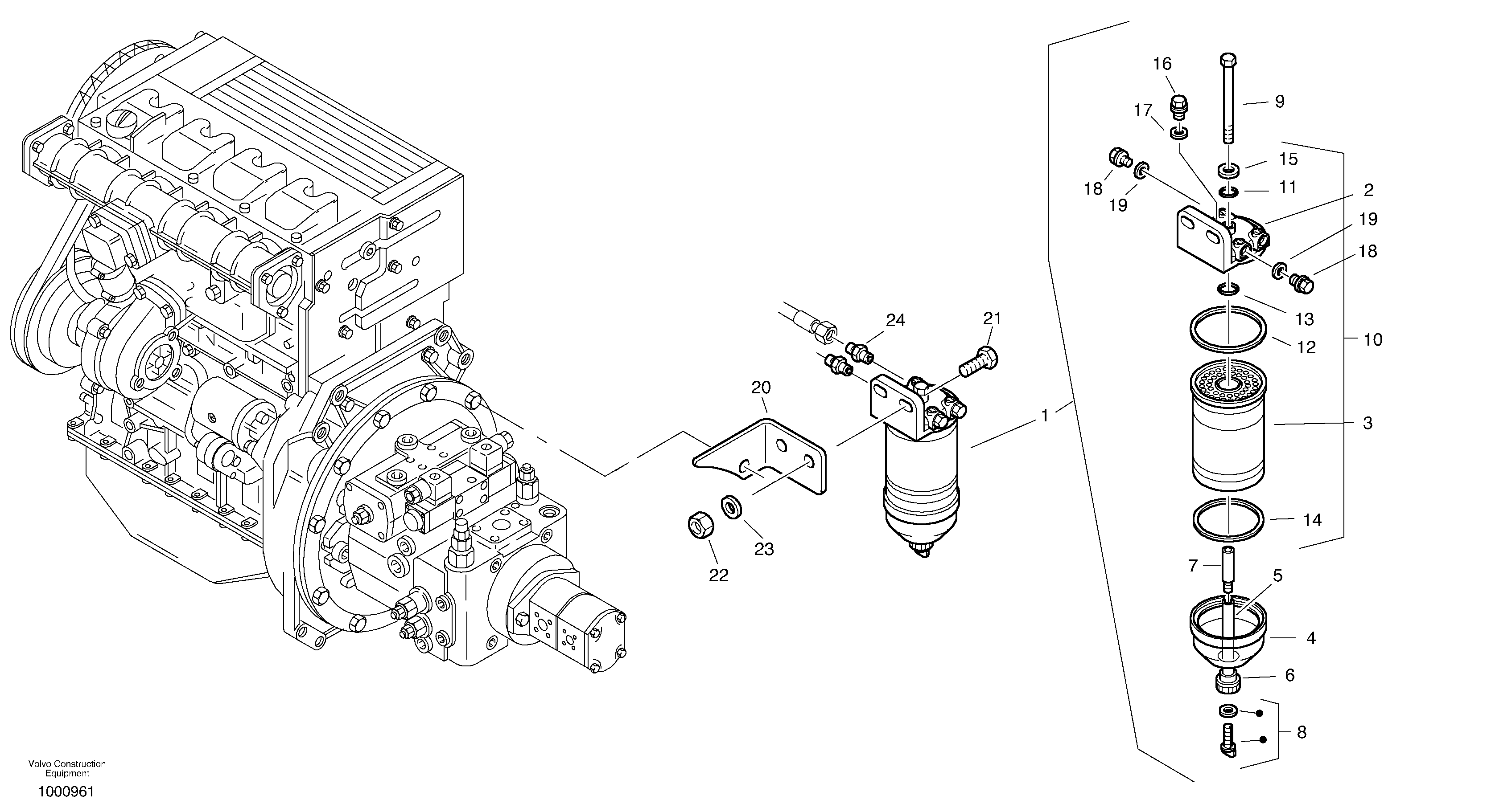 Filter - Water separator — volvo parts diagram
