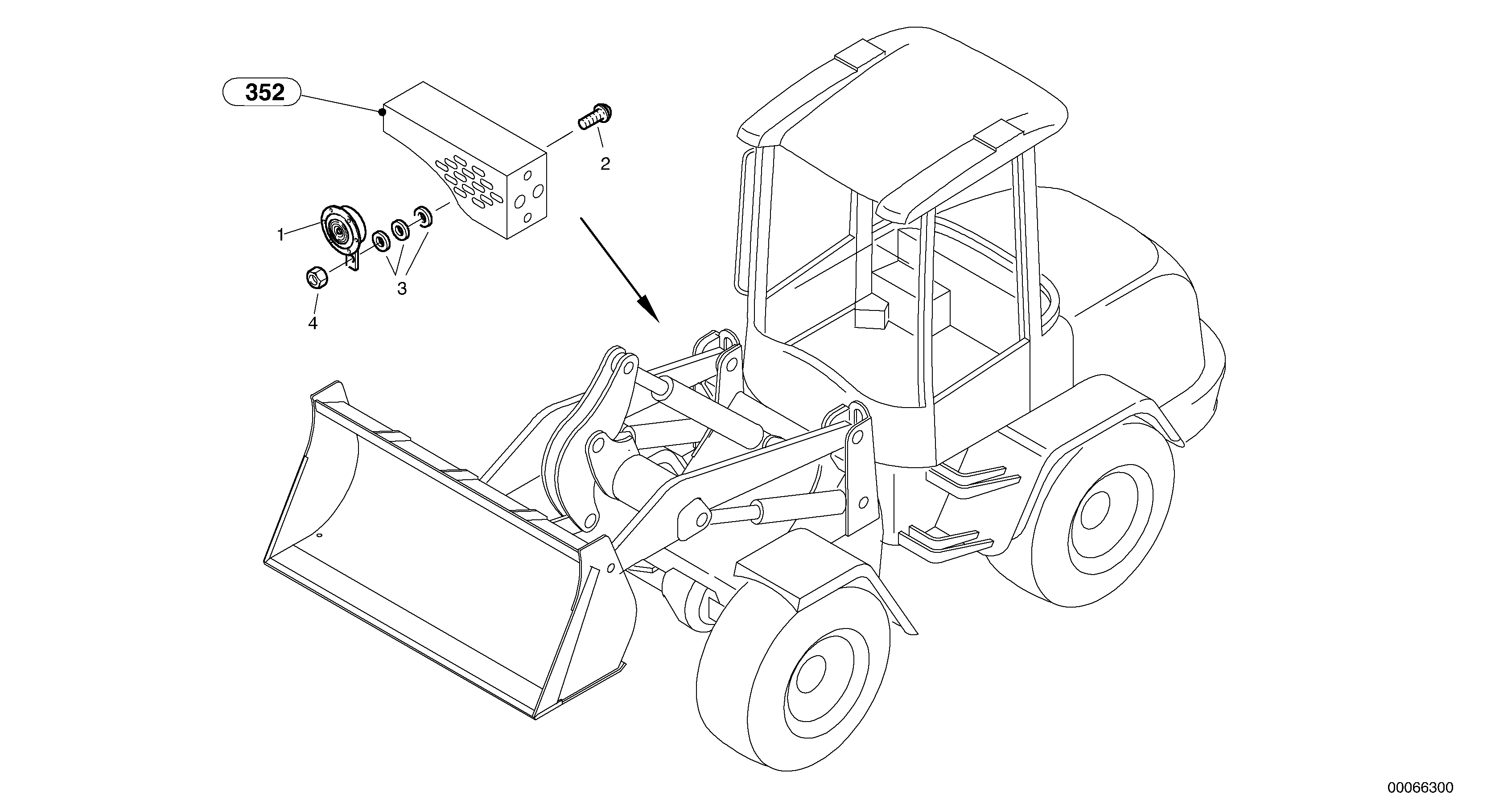 Signal horn — volvo parts diagram