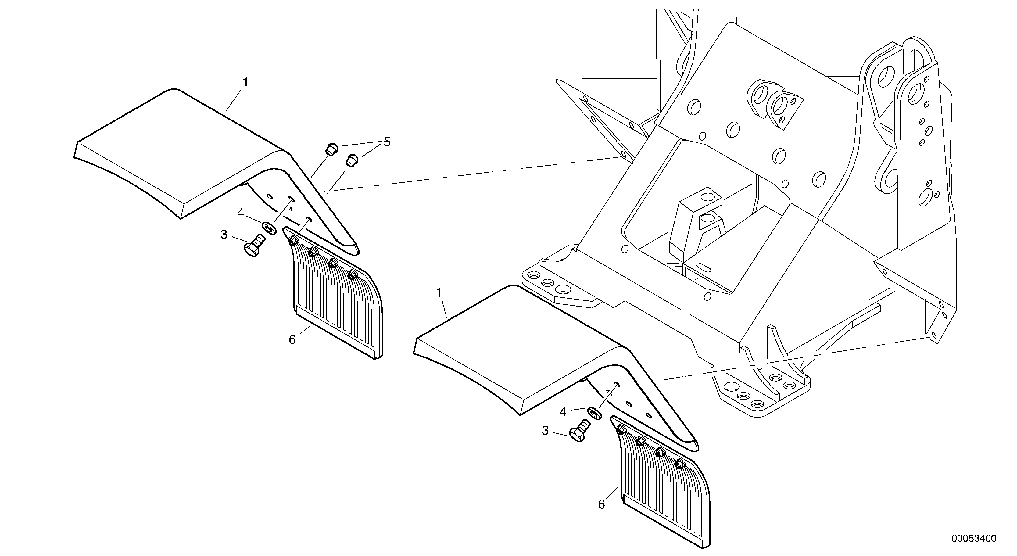 Front mudguard — volvo parts diagram