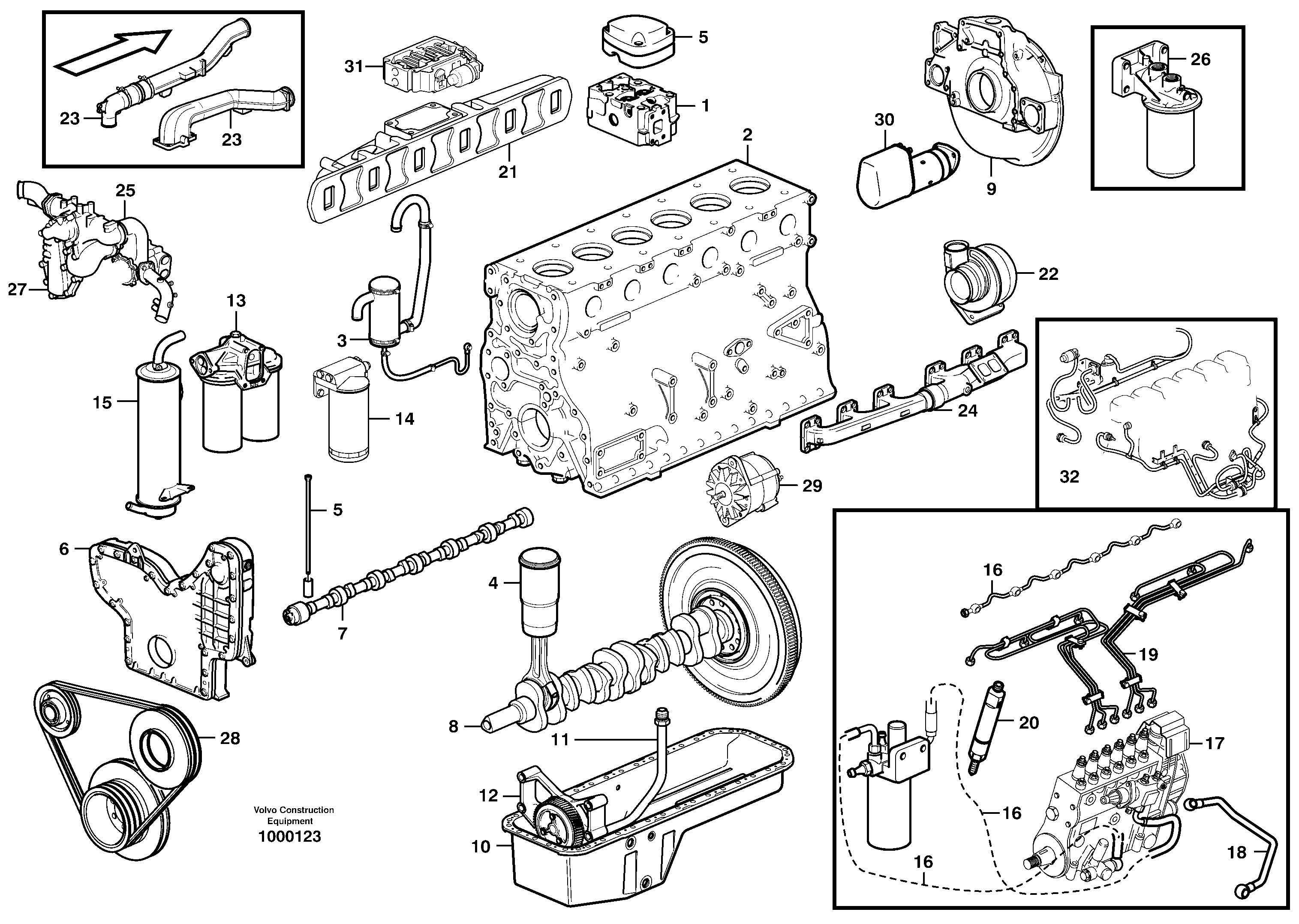 Engine  D10B ENGINE — volvo parts diagram
