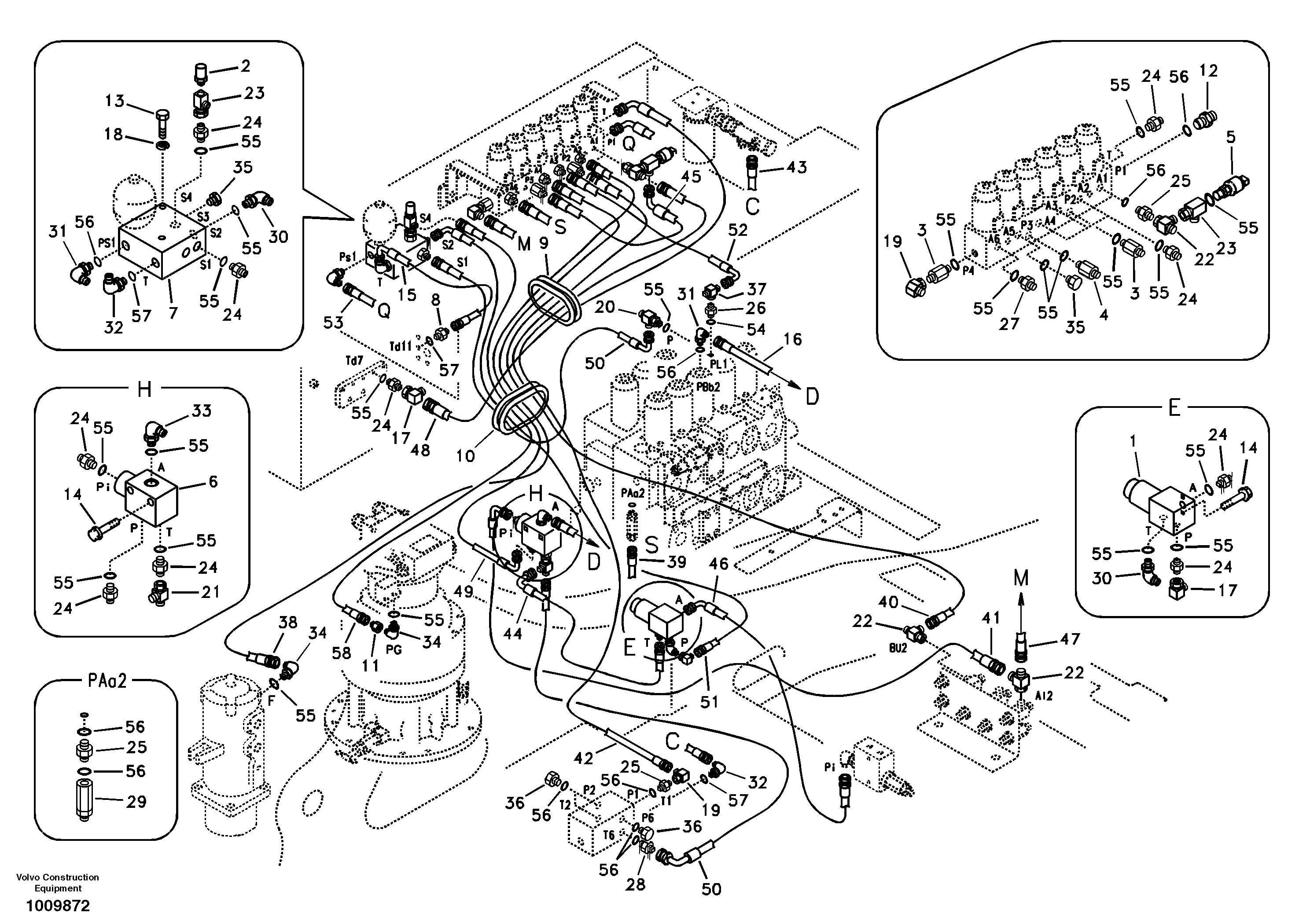 Servo system, control valve to solenoid valve  D12C ENGINE — volvo parts diagram