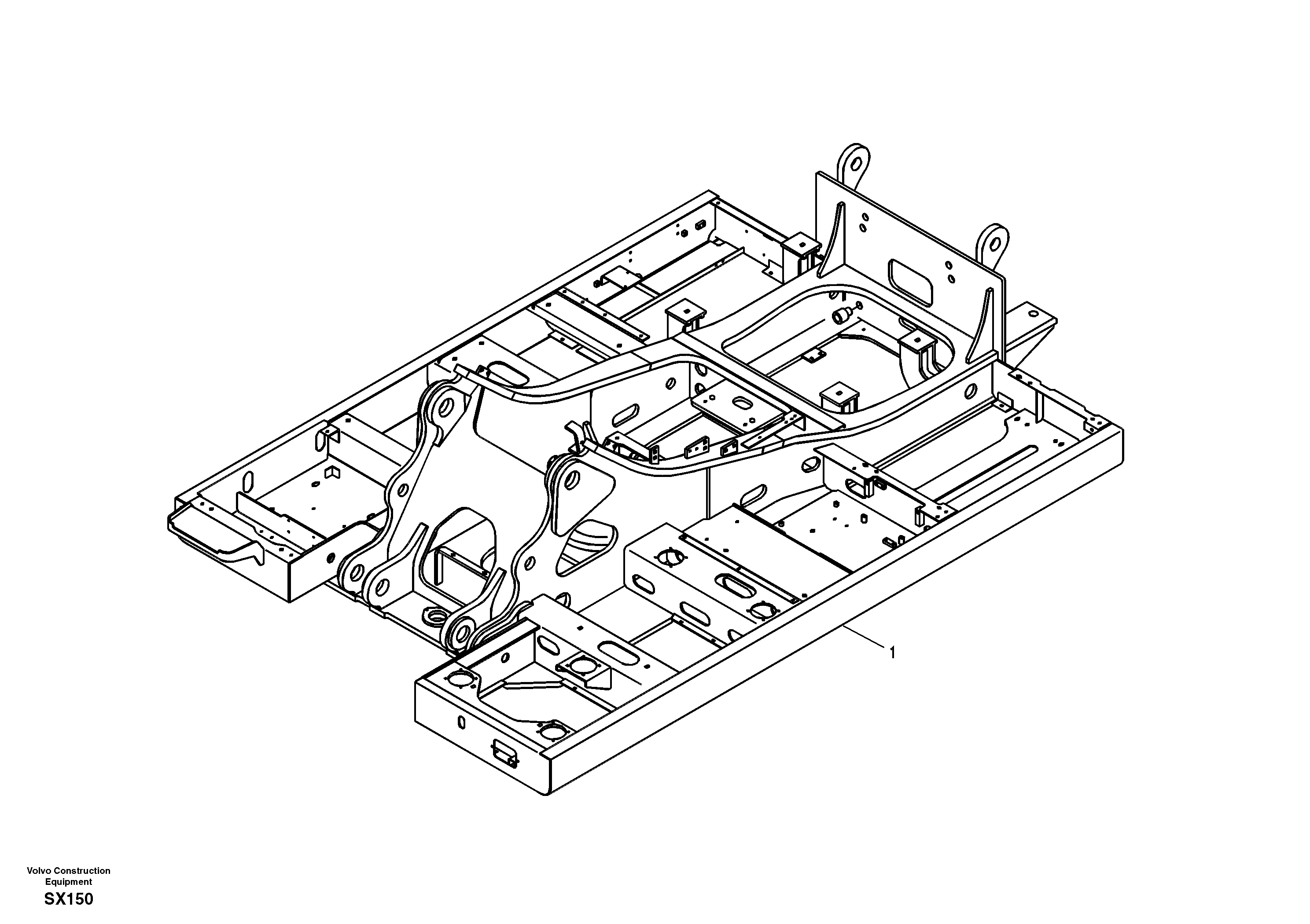 Upper frame — volvo parts diagram
