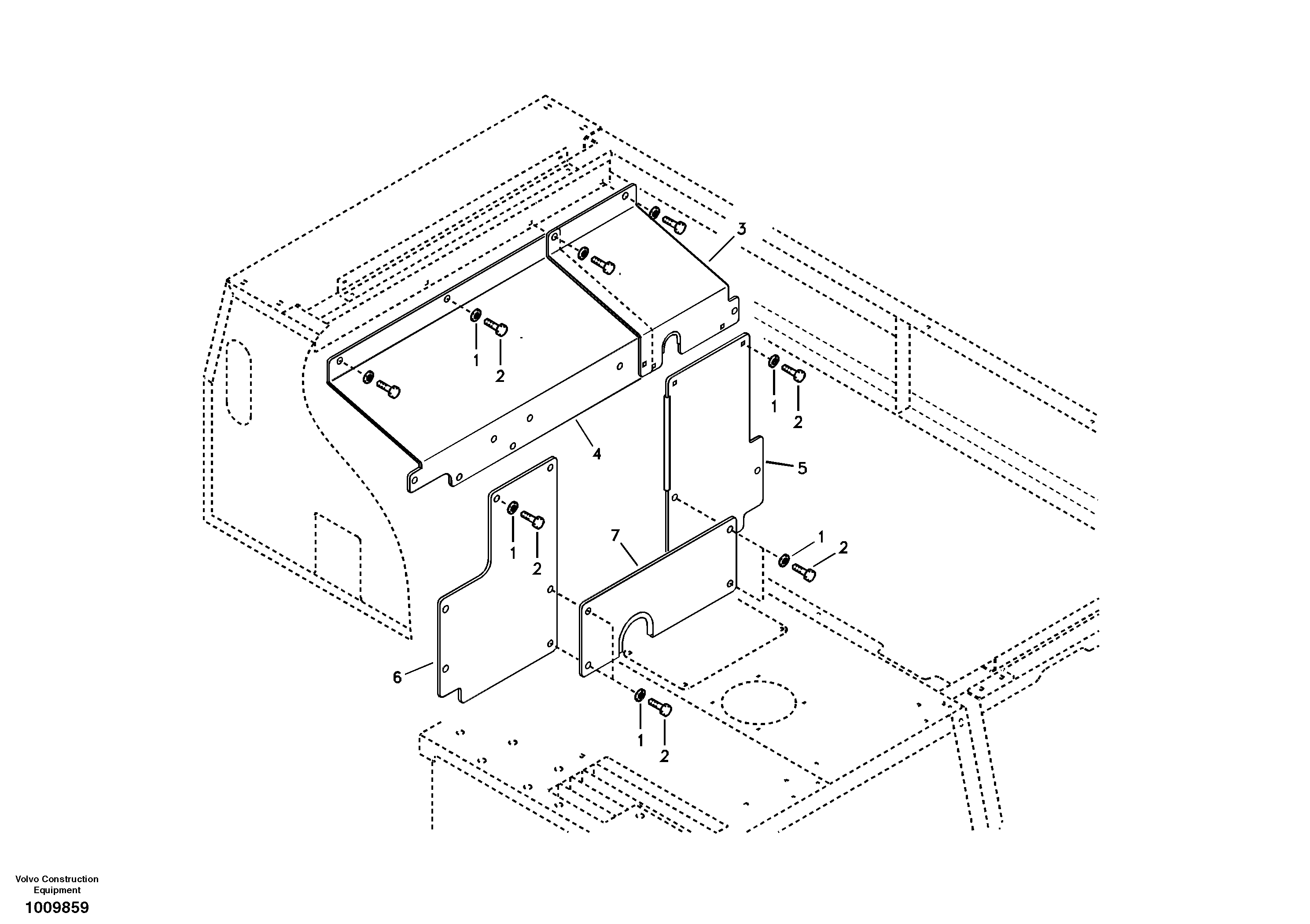 Cover, main pump  D12C ENGINE — volvo parts diagram