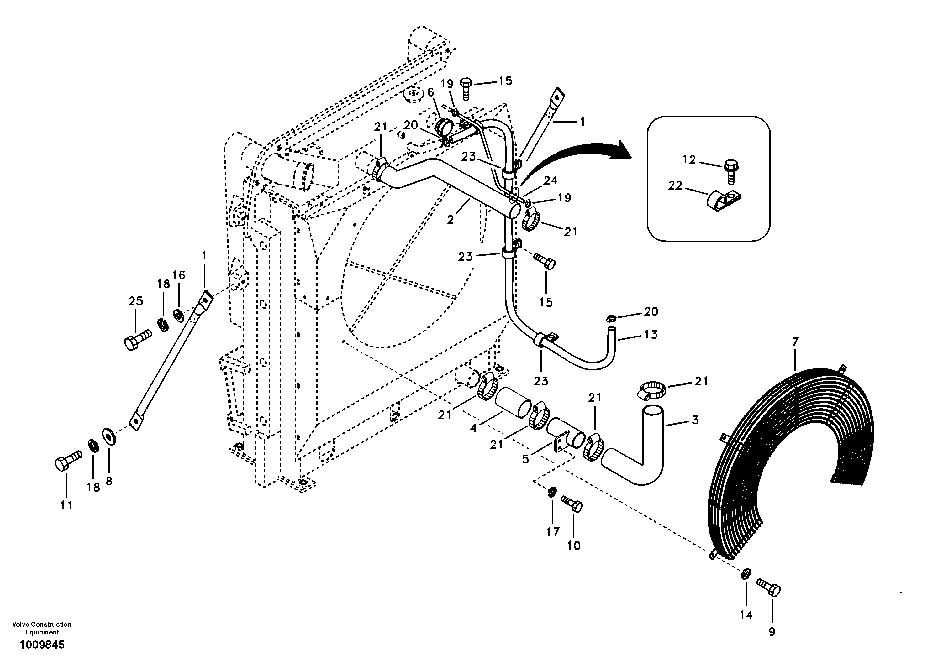 Cooling system  D12C ENGINE — volvo parts diagram
