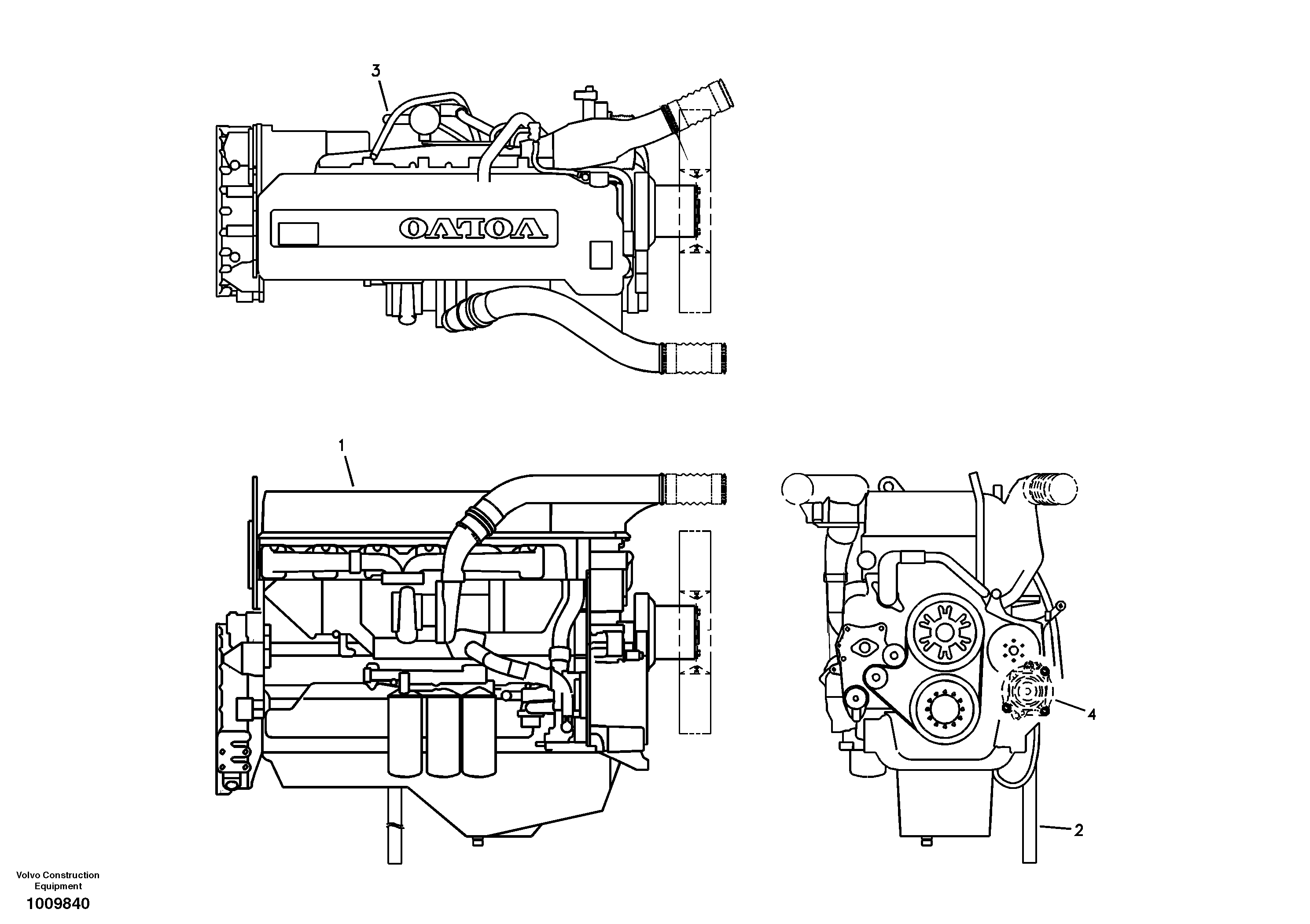 Engine  D12C ENGINE — volvo parts diagram