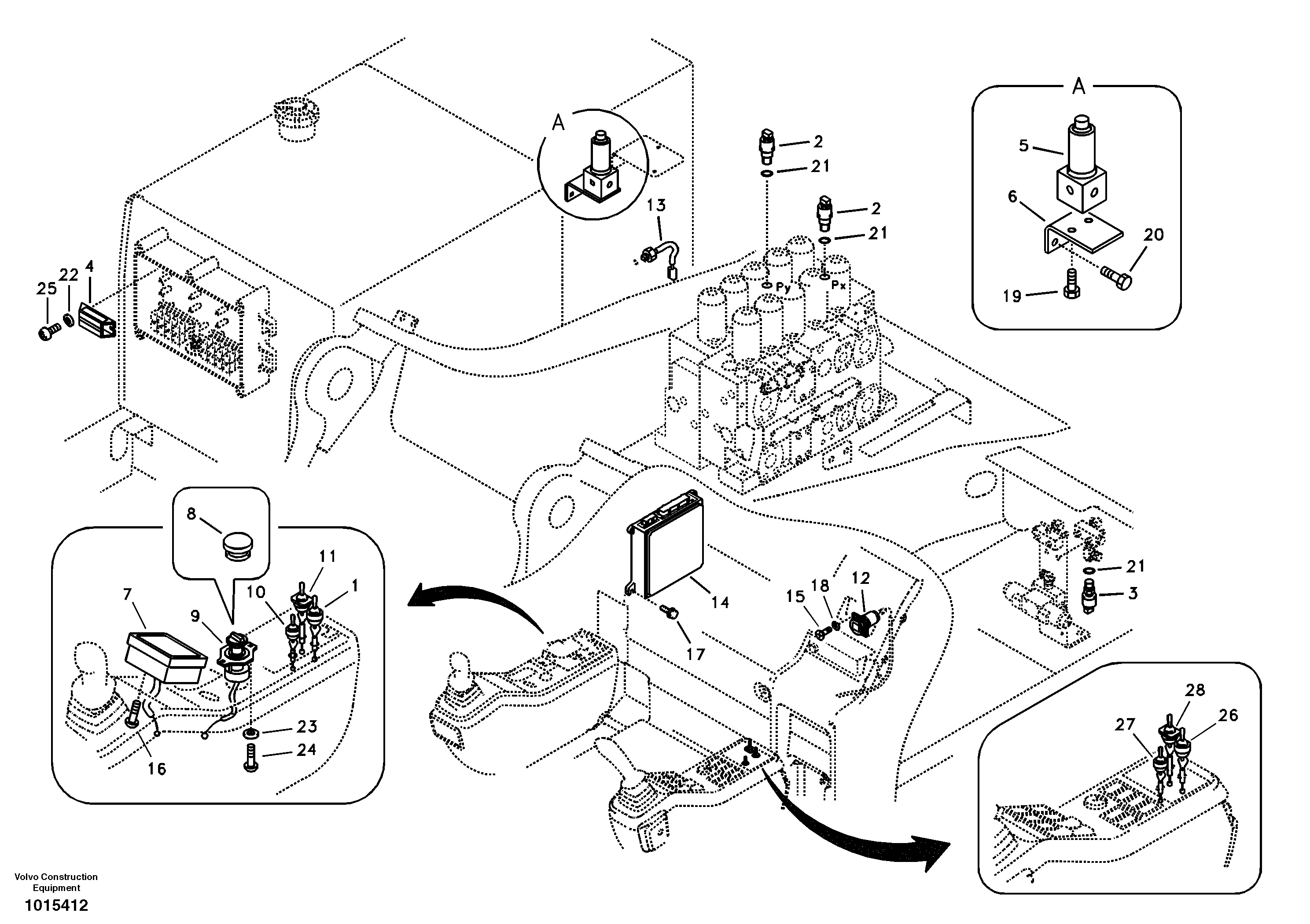 Electronic unit. D12C ENGINE — volvo parts diagram