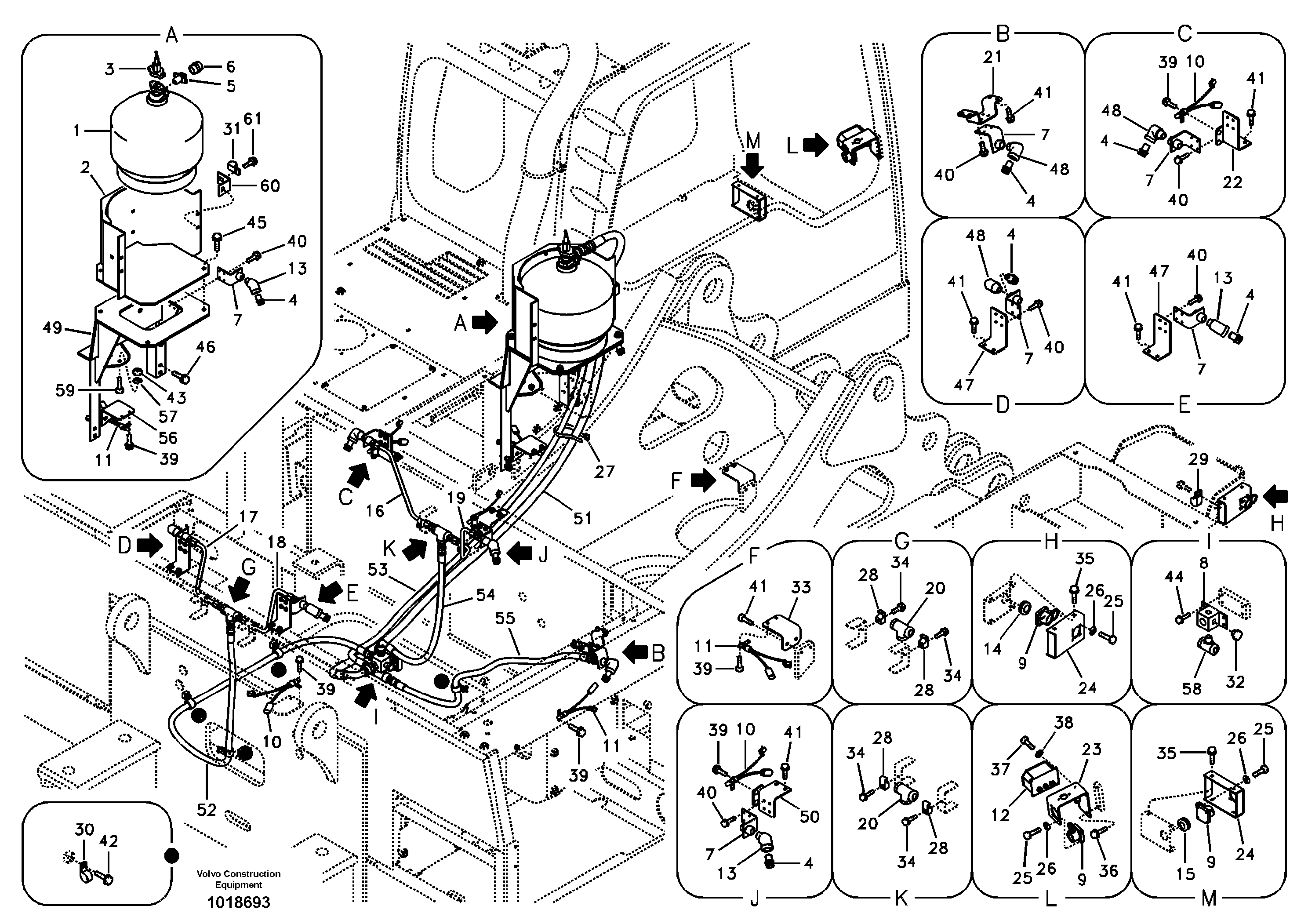 Fire extinguisher — volvo parts diagram