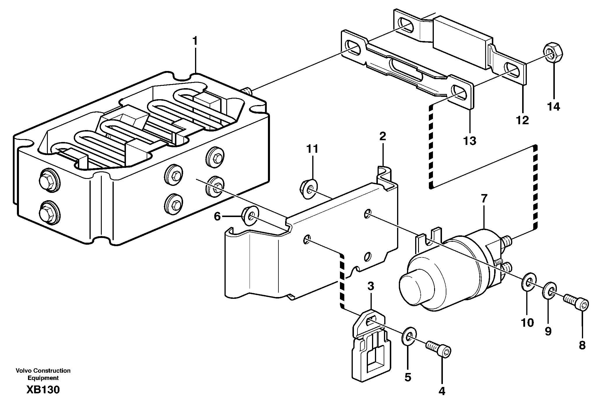 Pre-heater with relay D10B ENGINE — volvo parts diagram