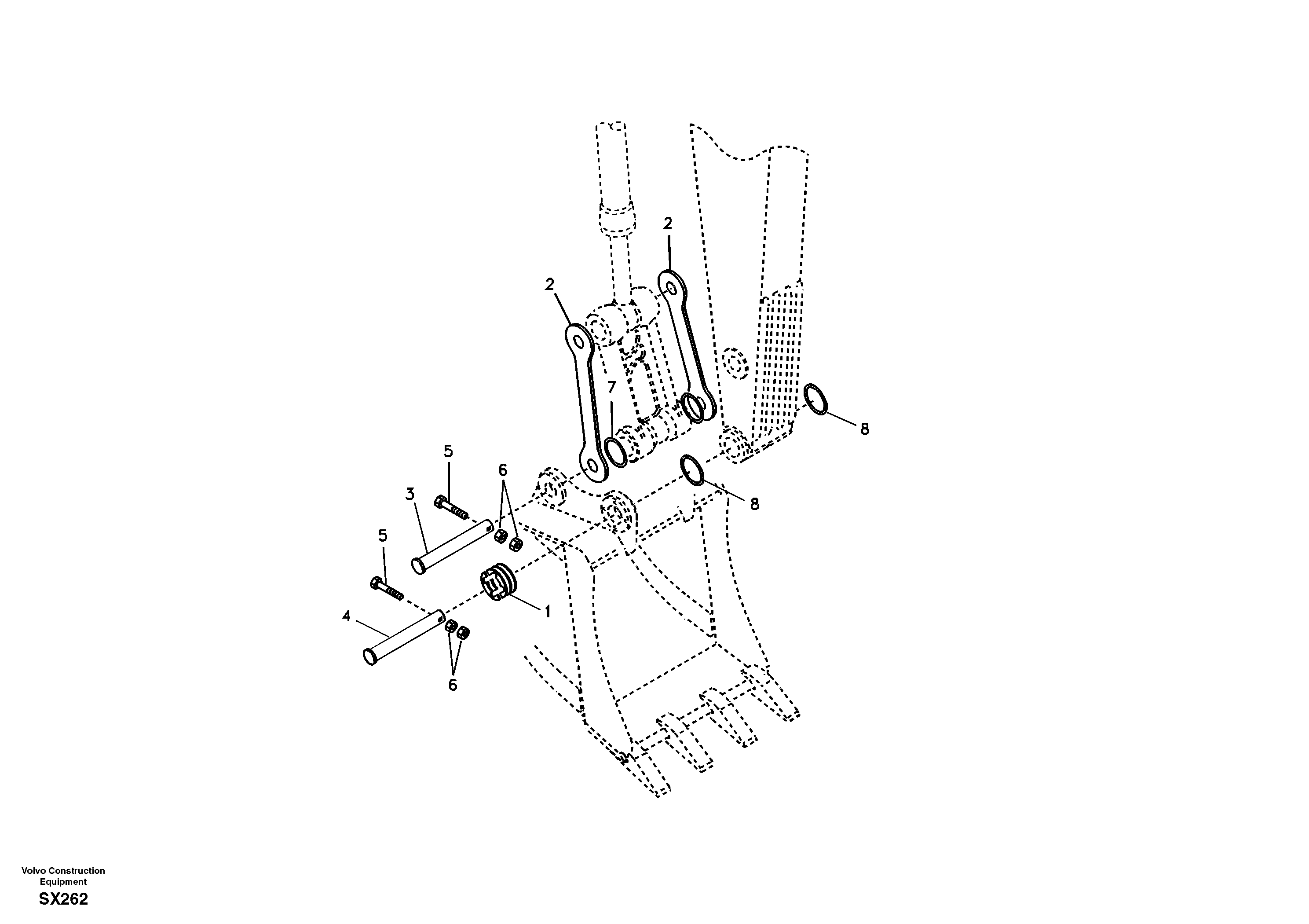 Linkage for no bucket — volvo parts diagram