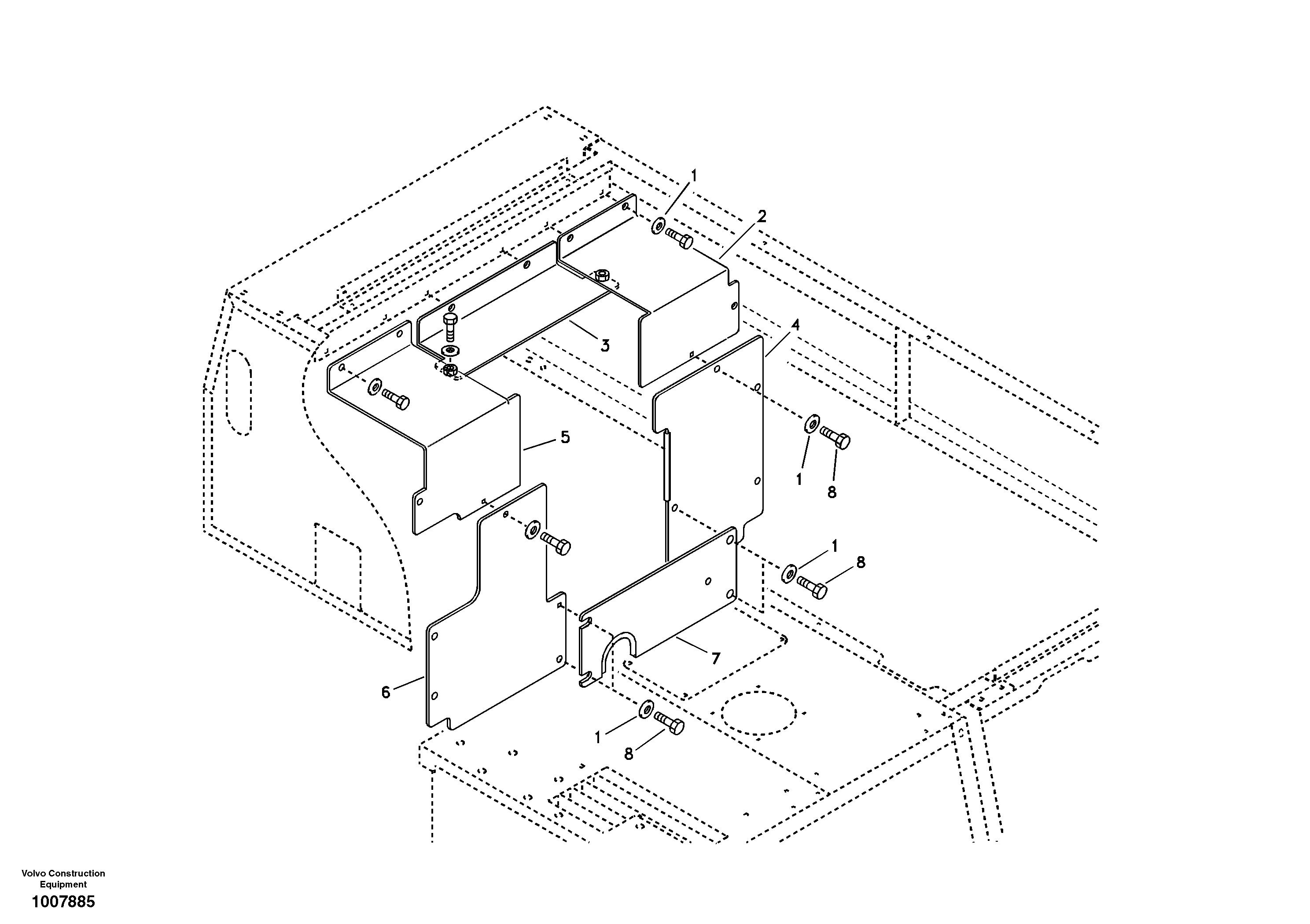 Cover, main pump  D10B ENGINE — volvo parts diagram
