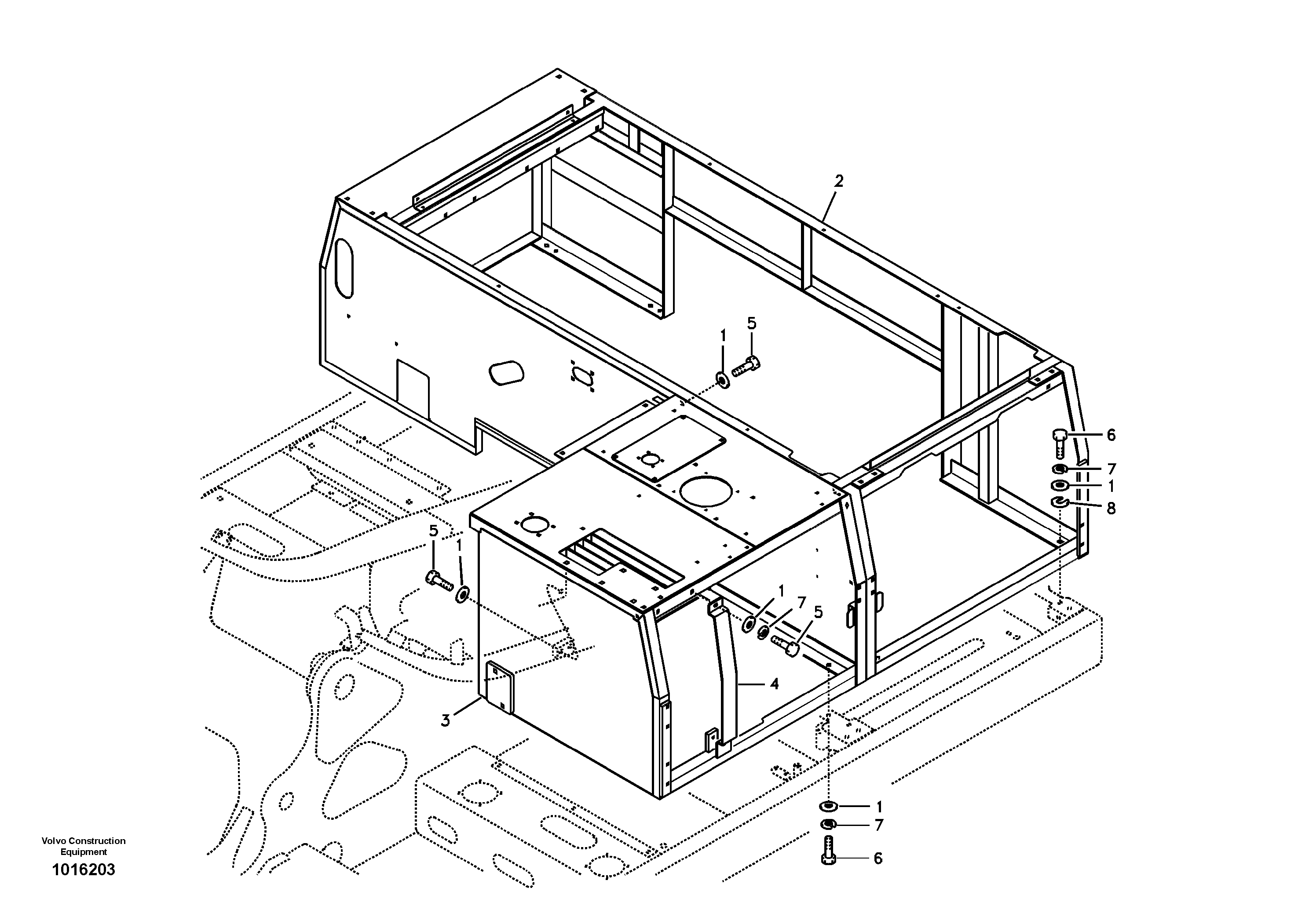 Cowl frame — volvo parts diagram