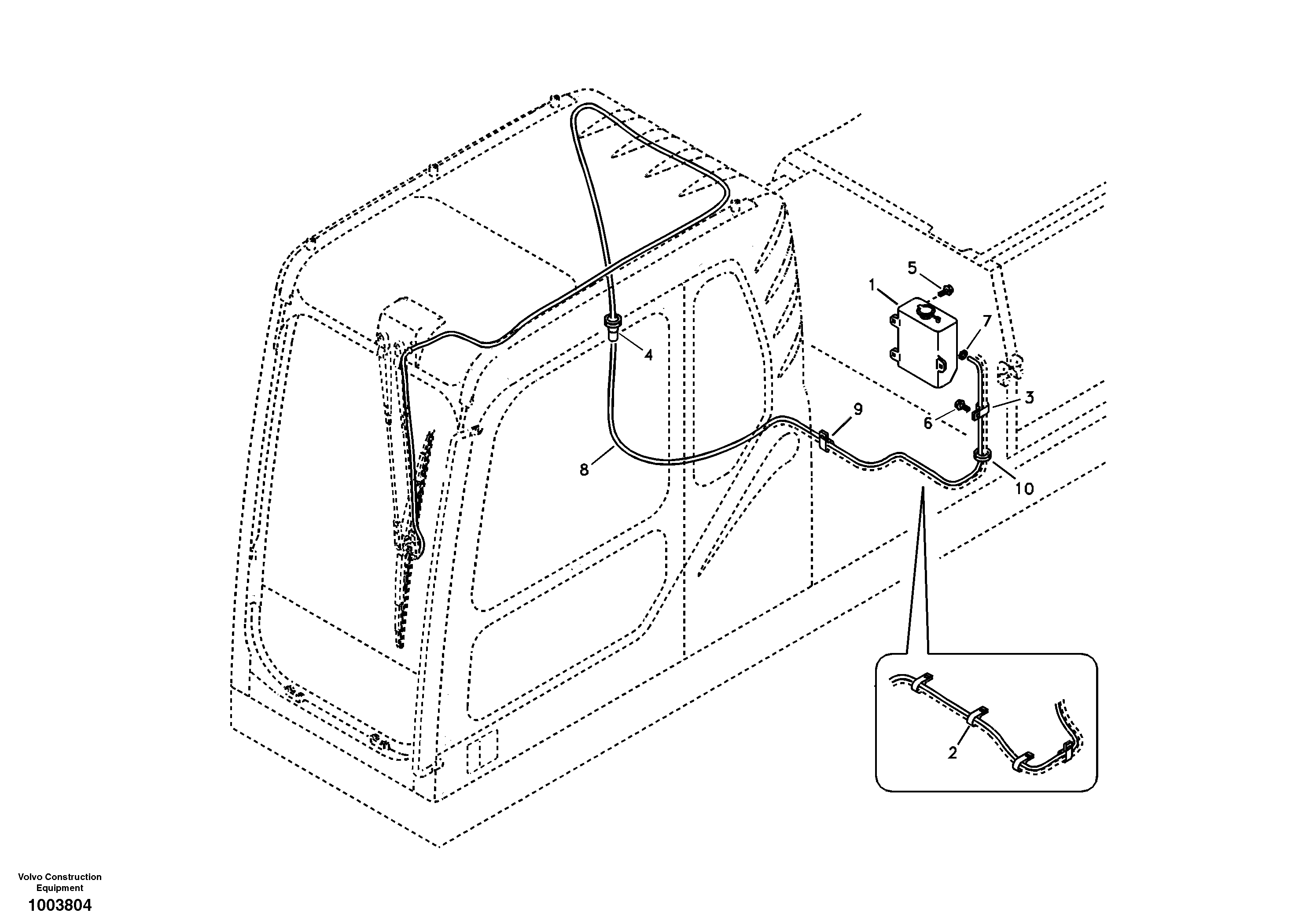 Windshield washer — volvo parts diagram