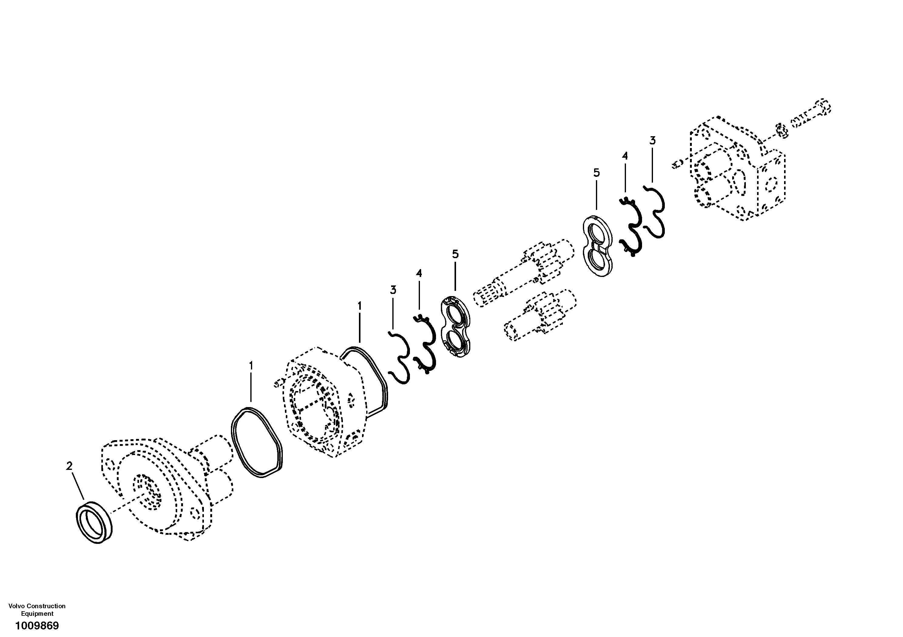 Hydraulic gear pump — volvo parts diagram