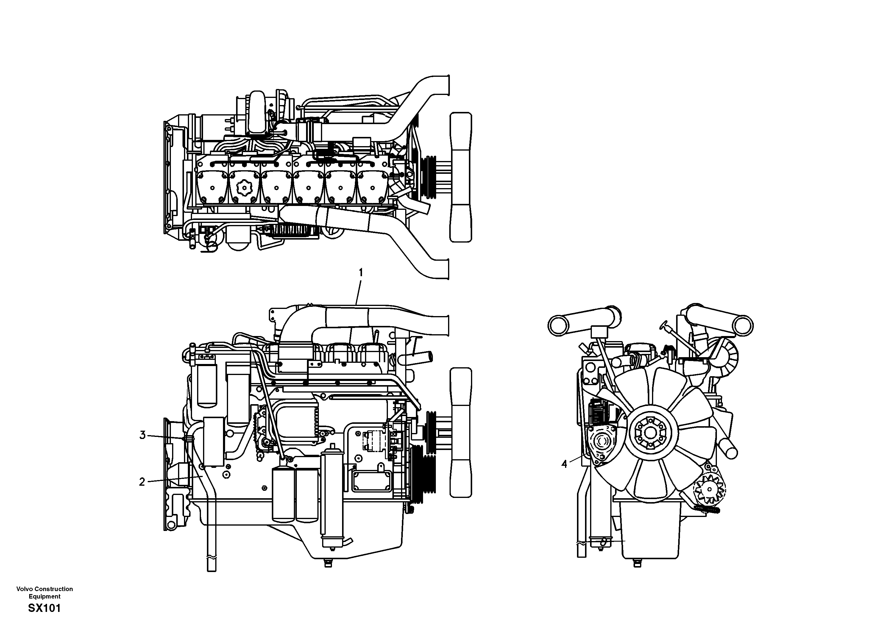 Engine  D10B ENGINE — volvo parts diagram