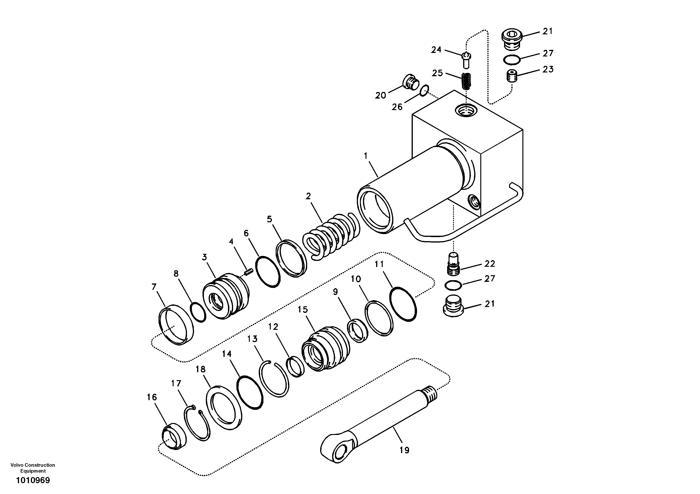 Quick fit cylinder — volvo parts diagram