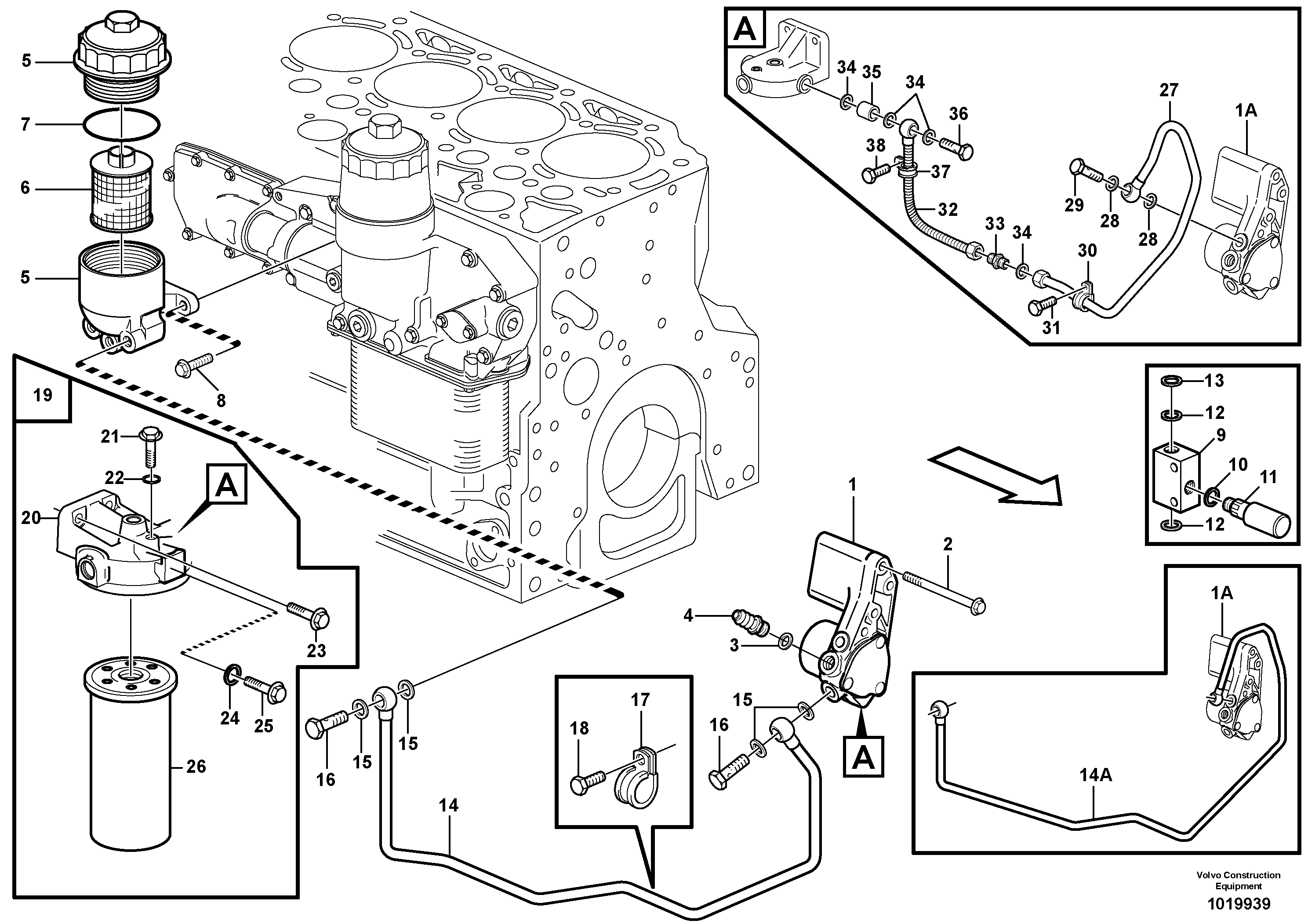 Fuel pump — volvo parts diagram