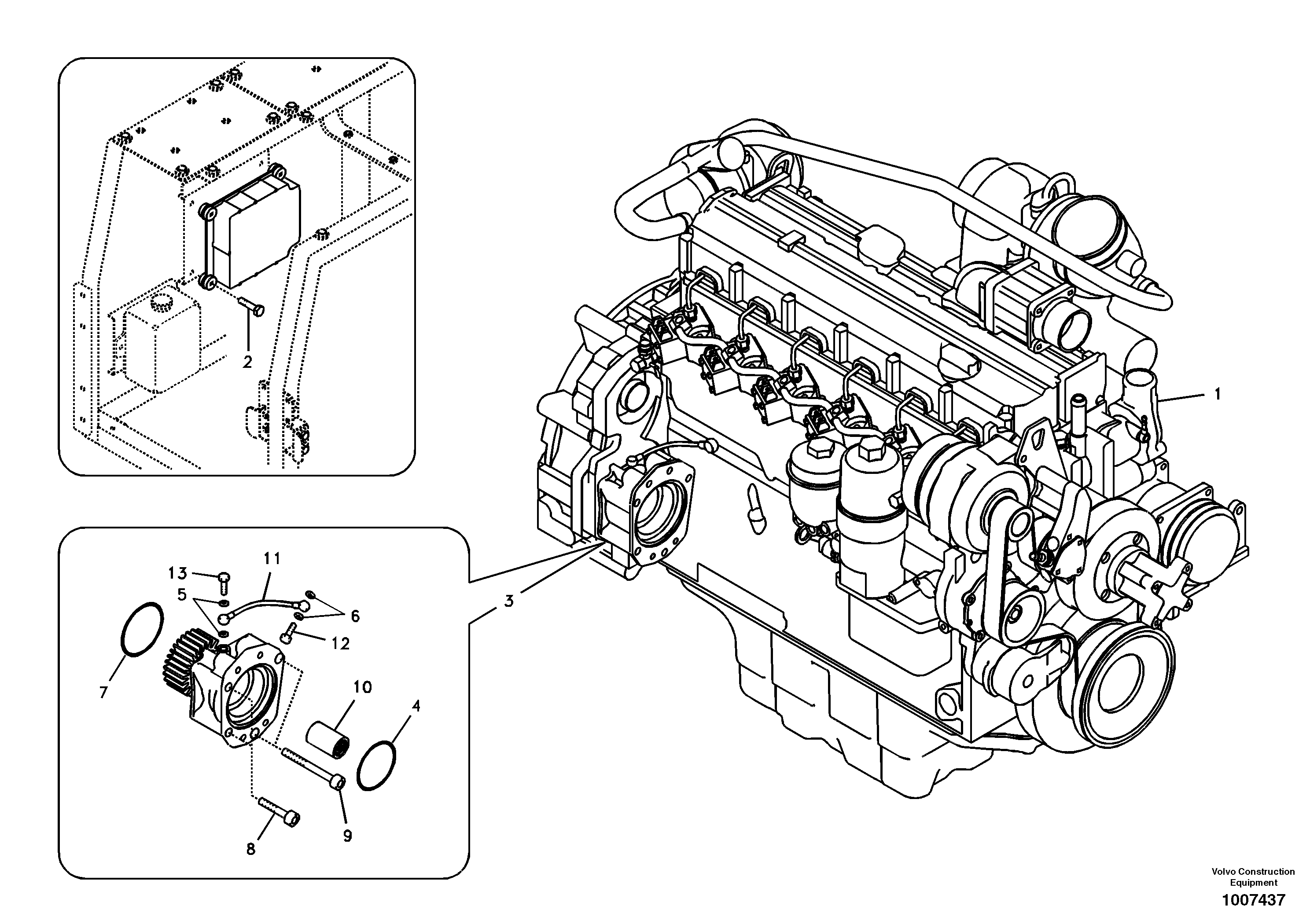 Engine — volvo parts diagram