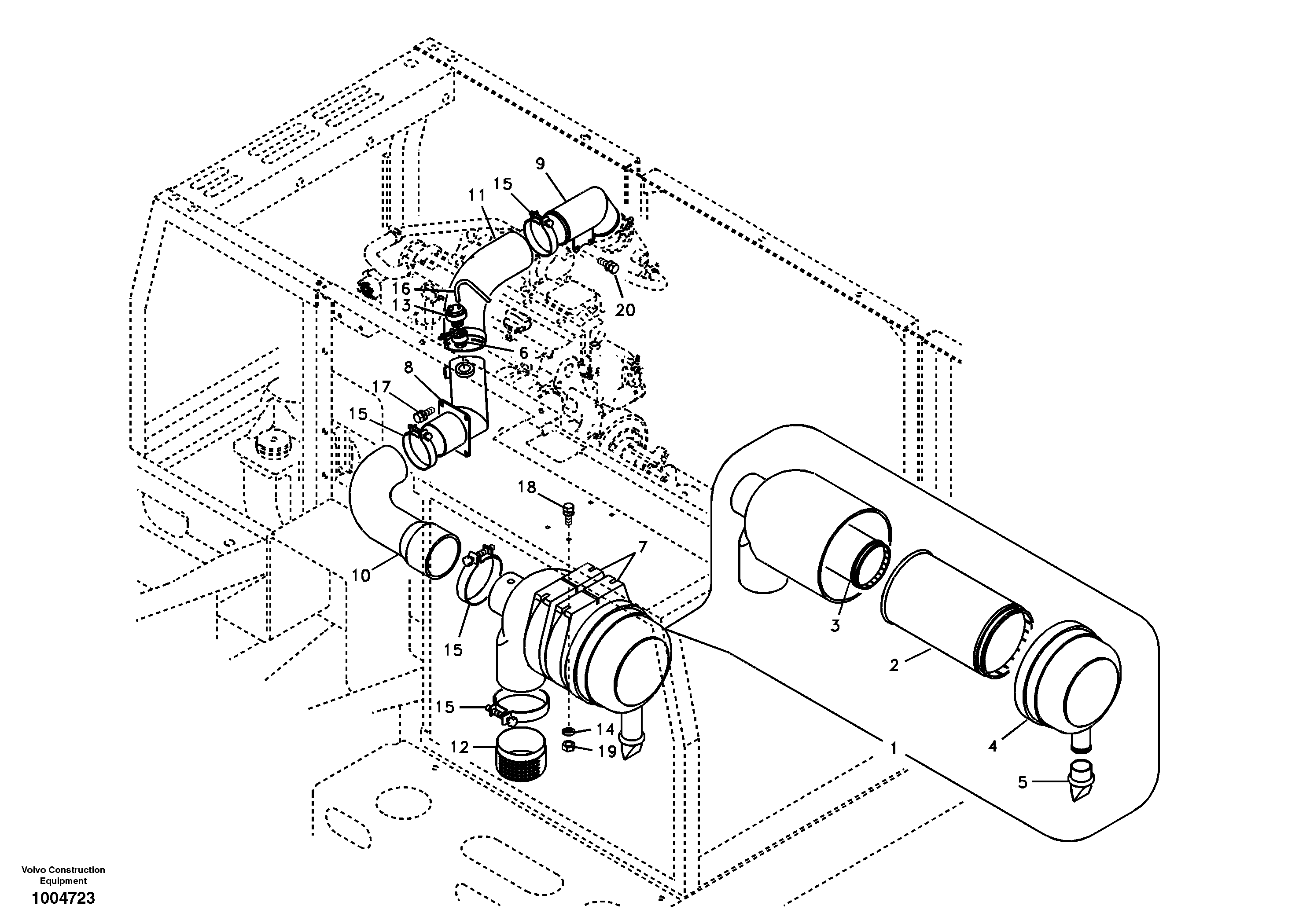 Inlet system — volvo parts diagram