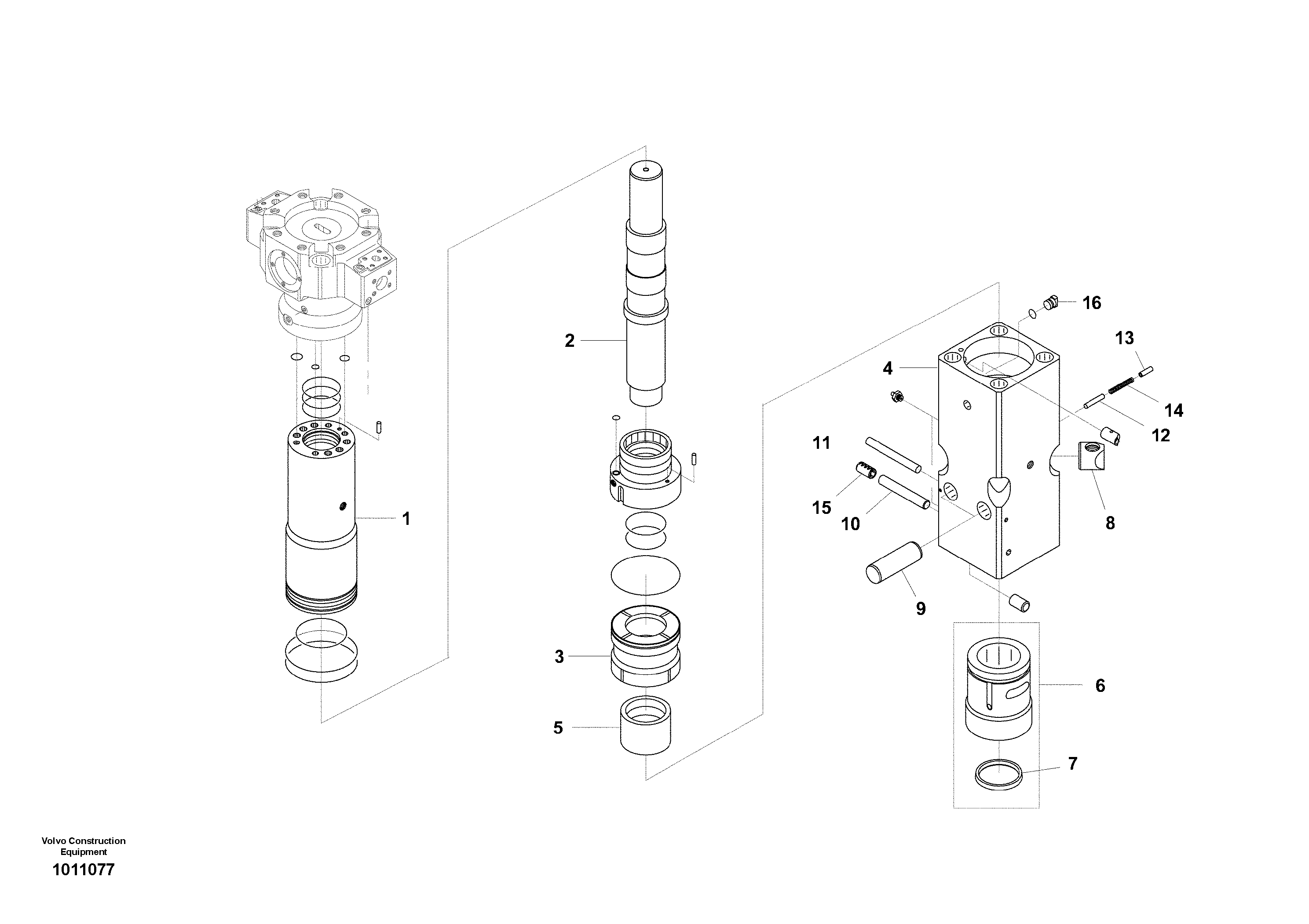 Hydraulic Hammer, Accumulator Housing — volvo parts diagram