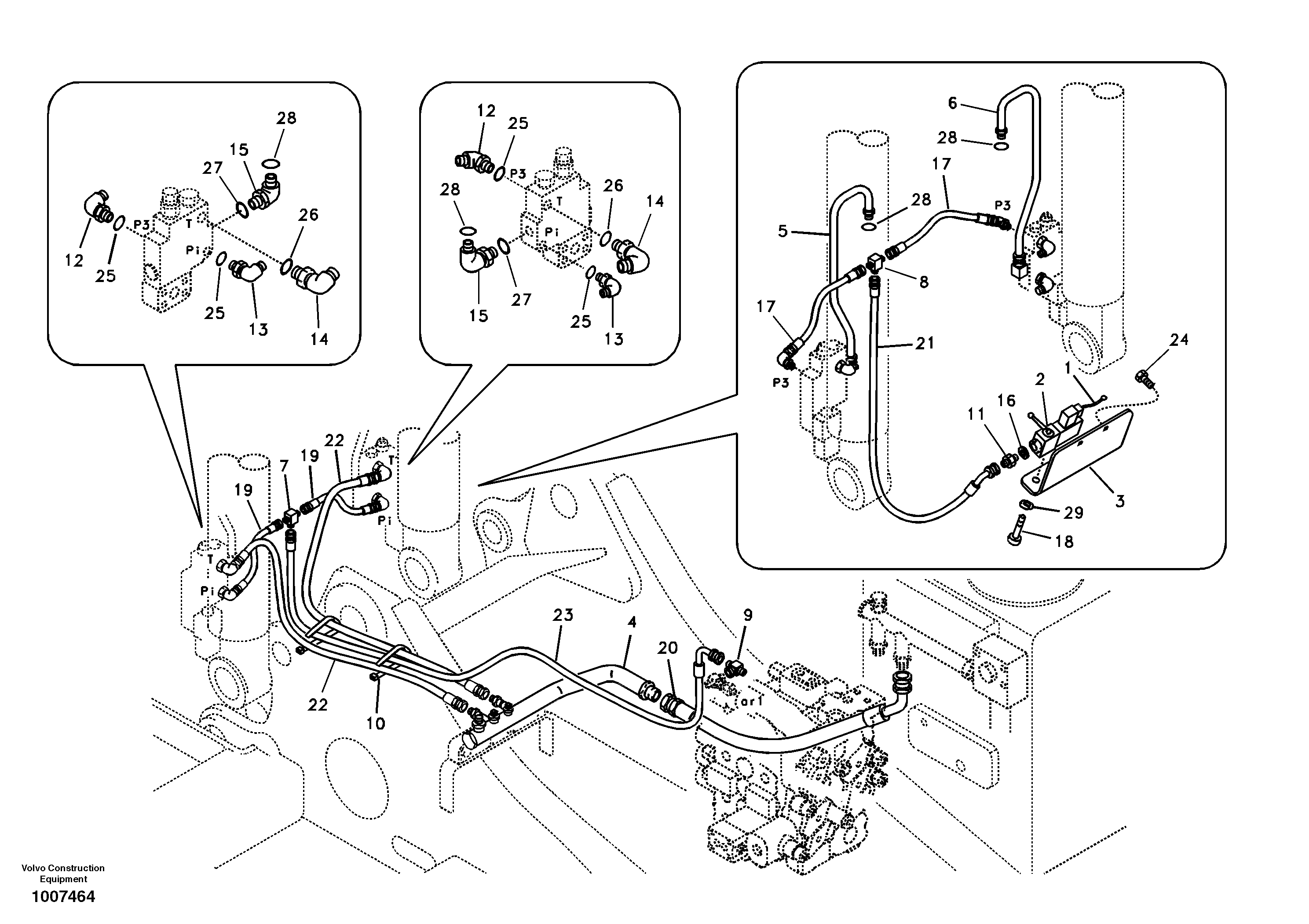 Working hydraulic, boom rupture — volvo parts diagram