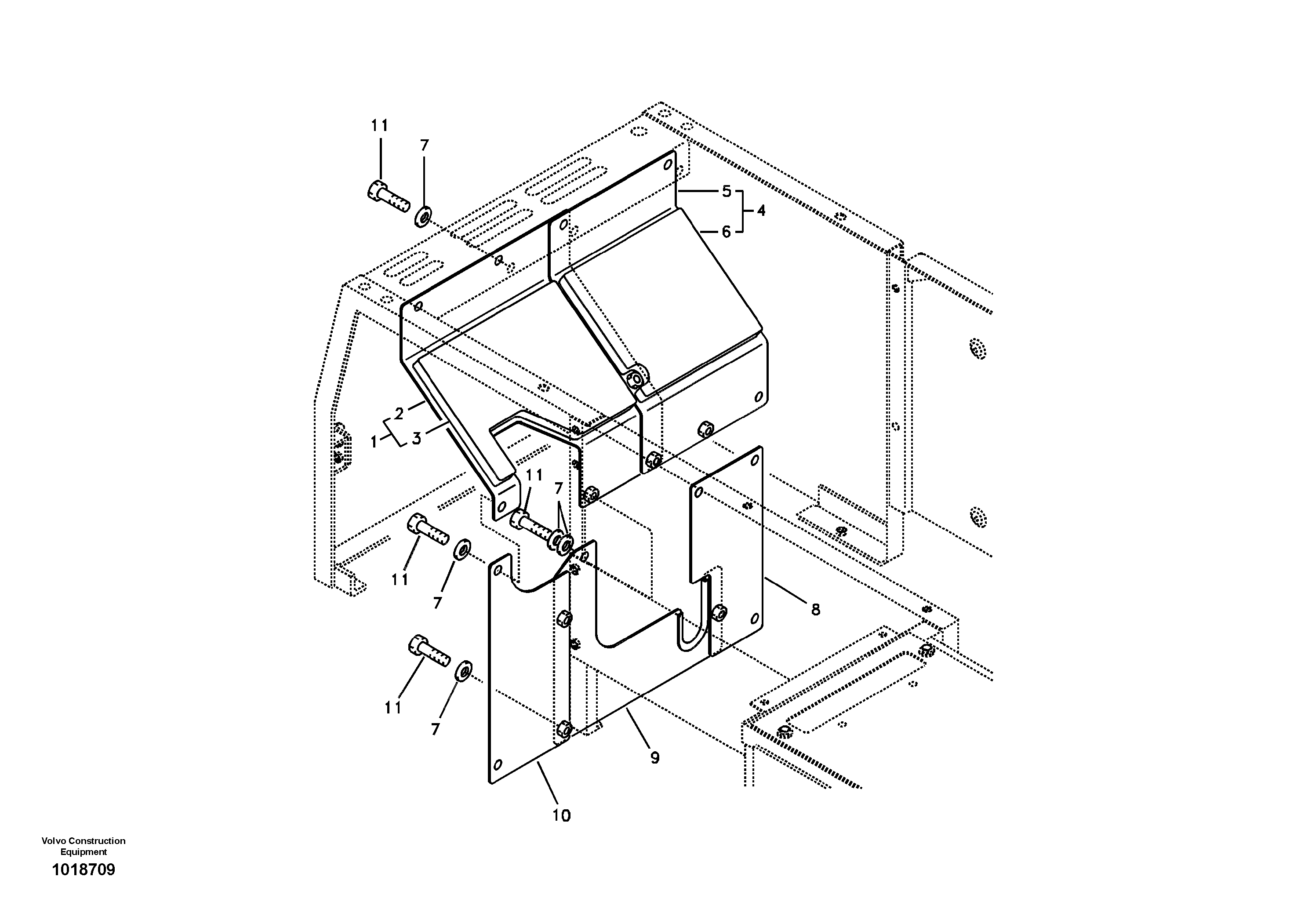 Cover, main pump — volvo parts diagram