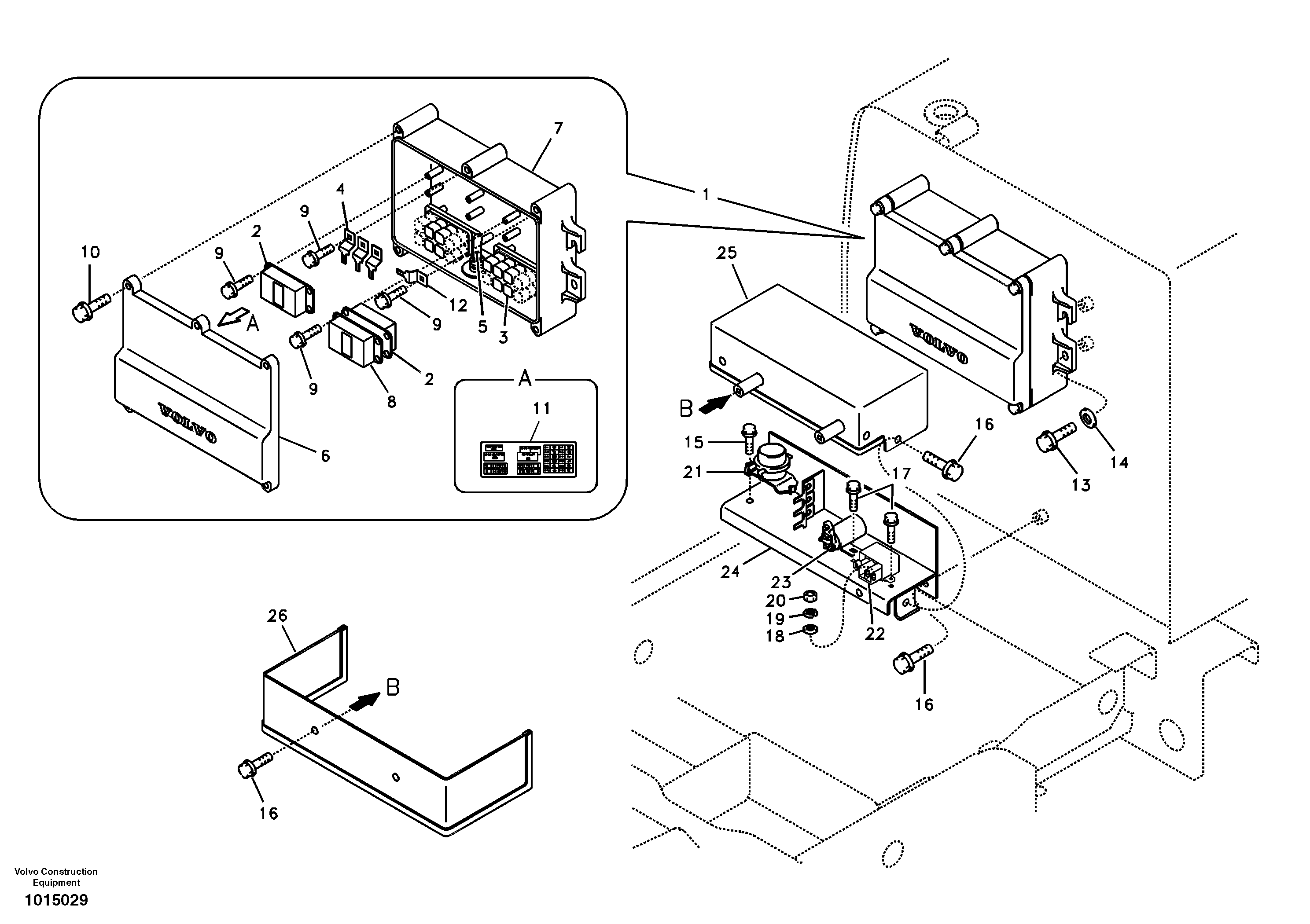 Electrical relay — volvo parts diagram