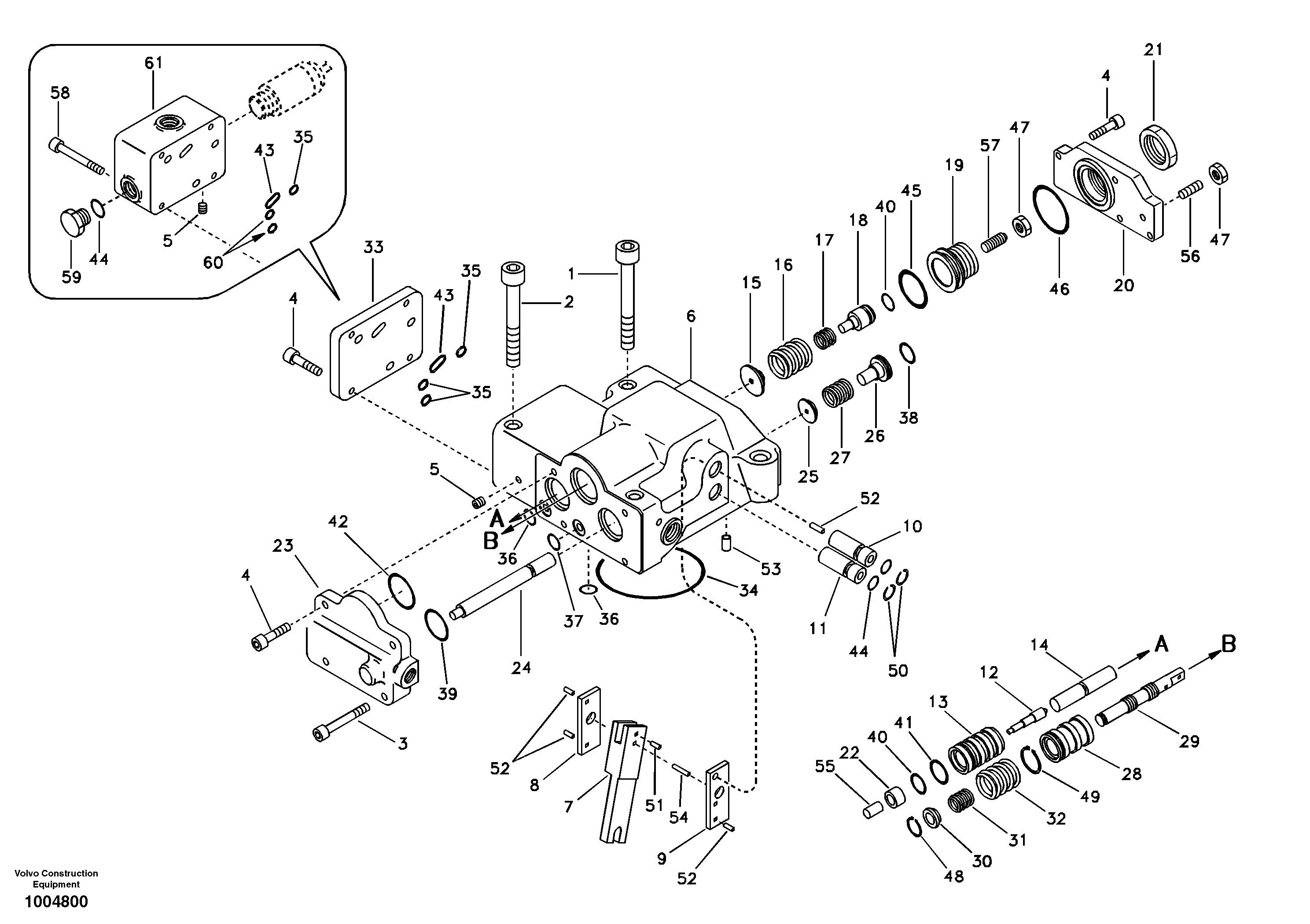 Regulator, hydraulic pump — volvo parts diagram