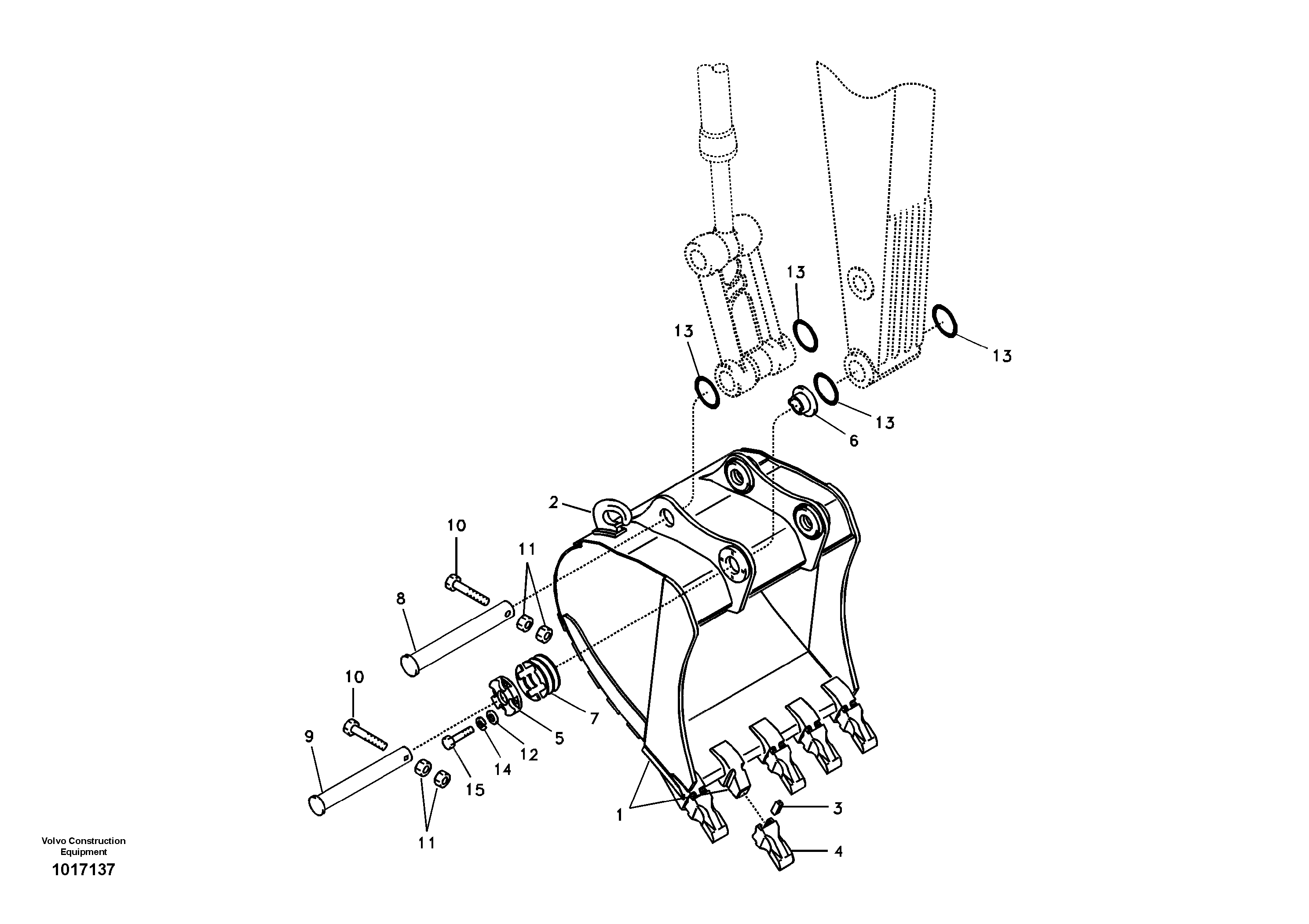 Bucket — volvo parts diagram