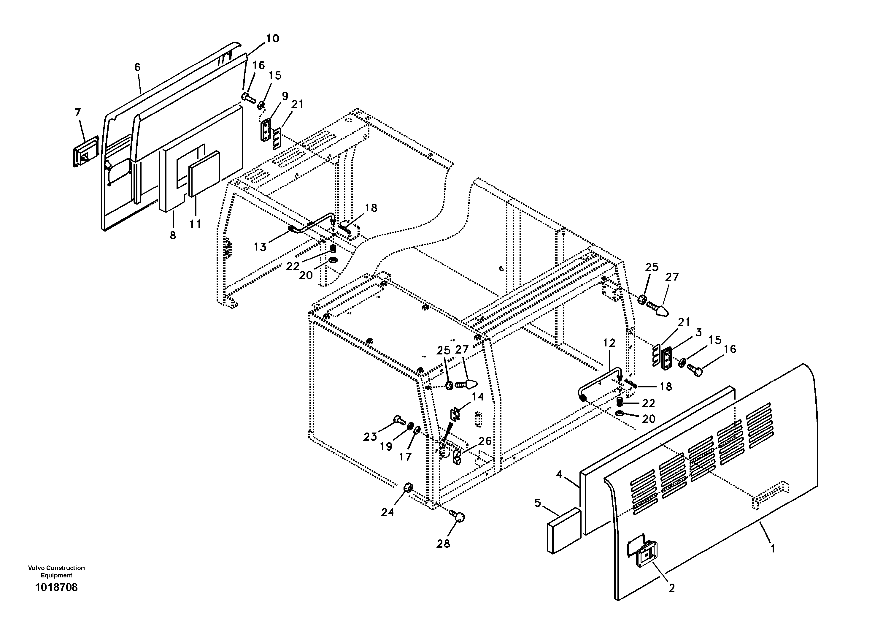 Door, side — volvo parts diagram