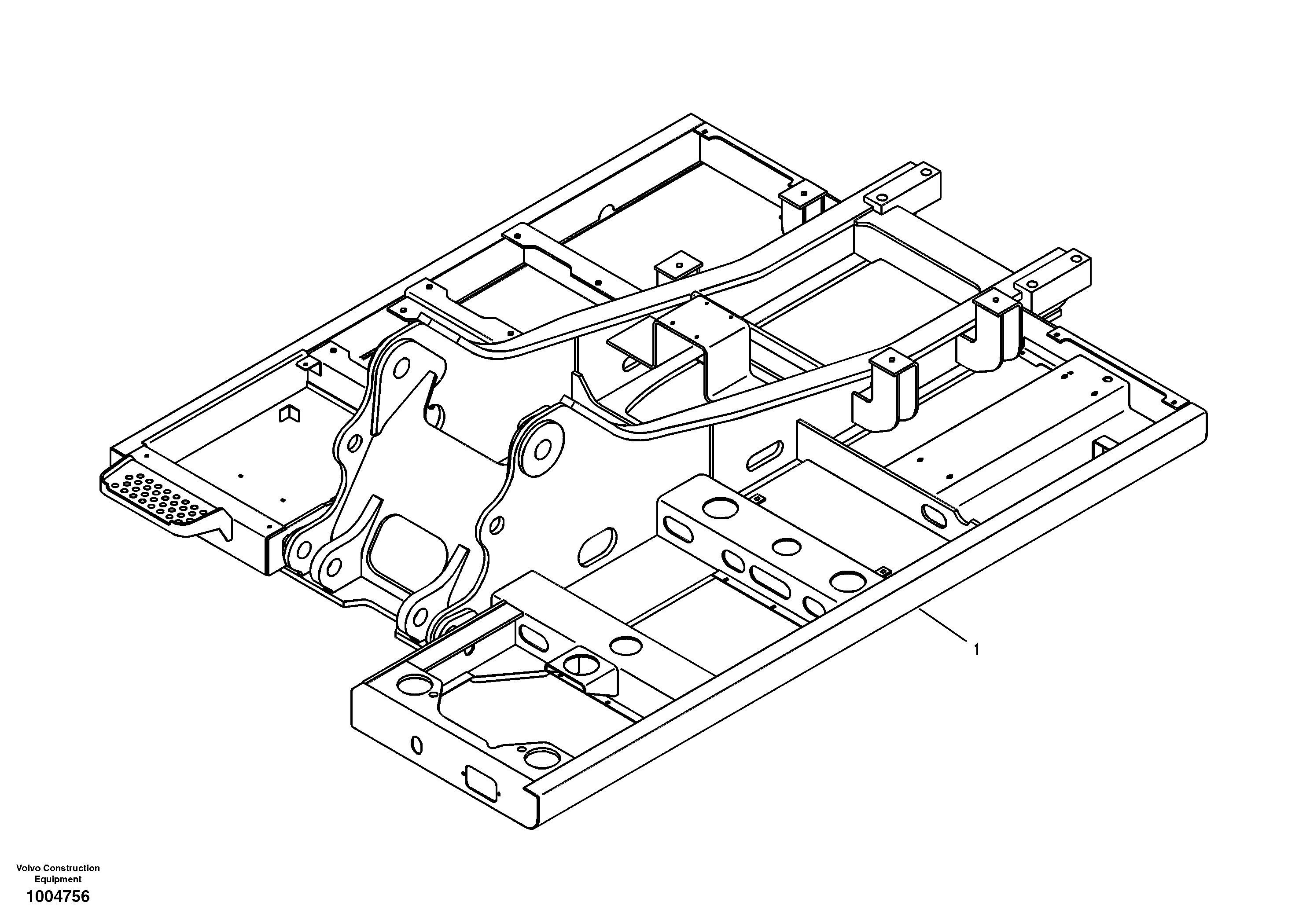Upper frame — volvo parts diagram