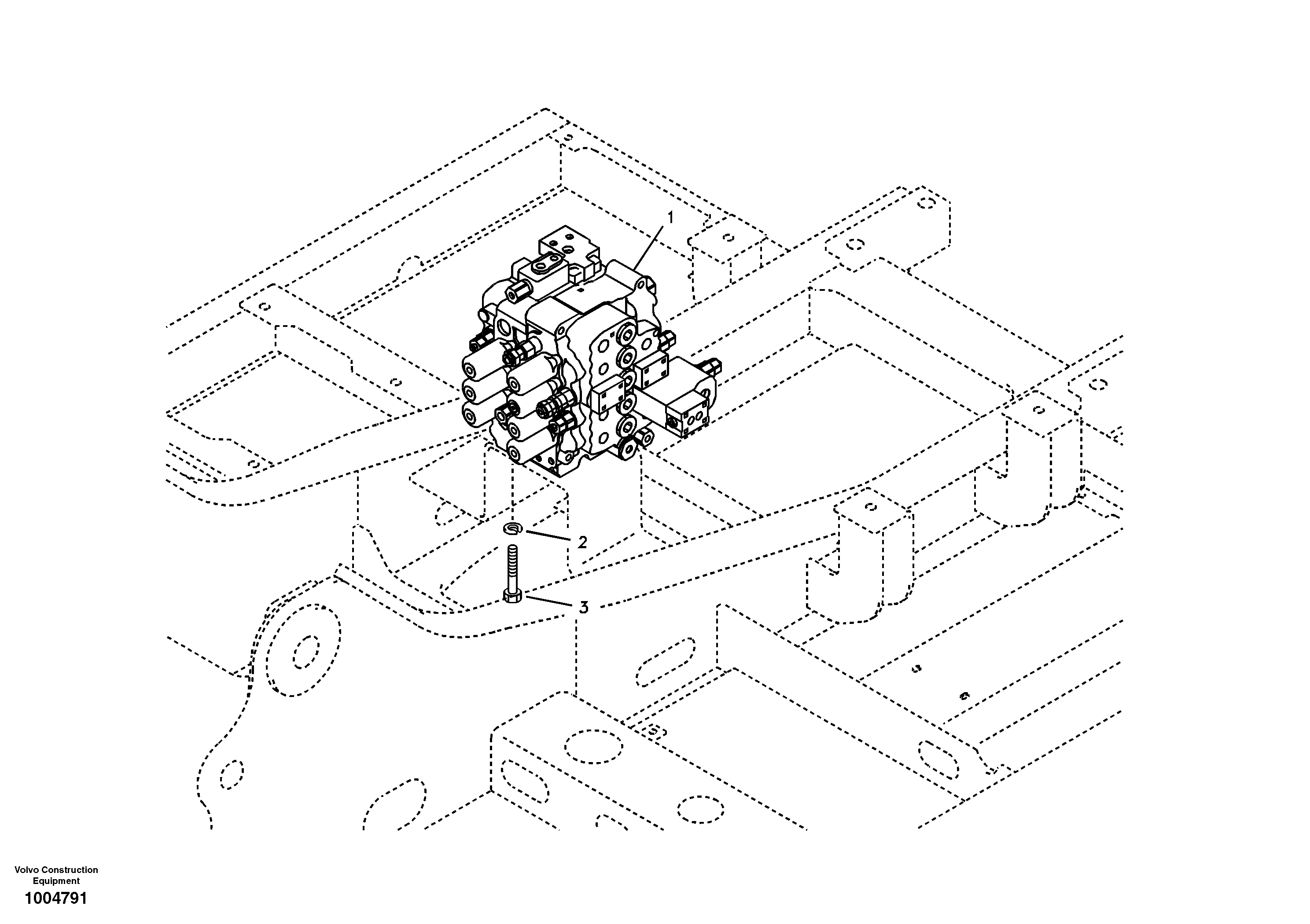 Control valve with fitting parts. — volvo parts diagram
