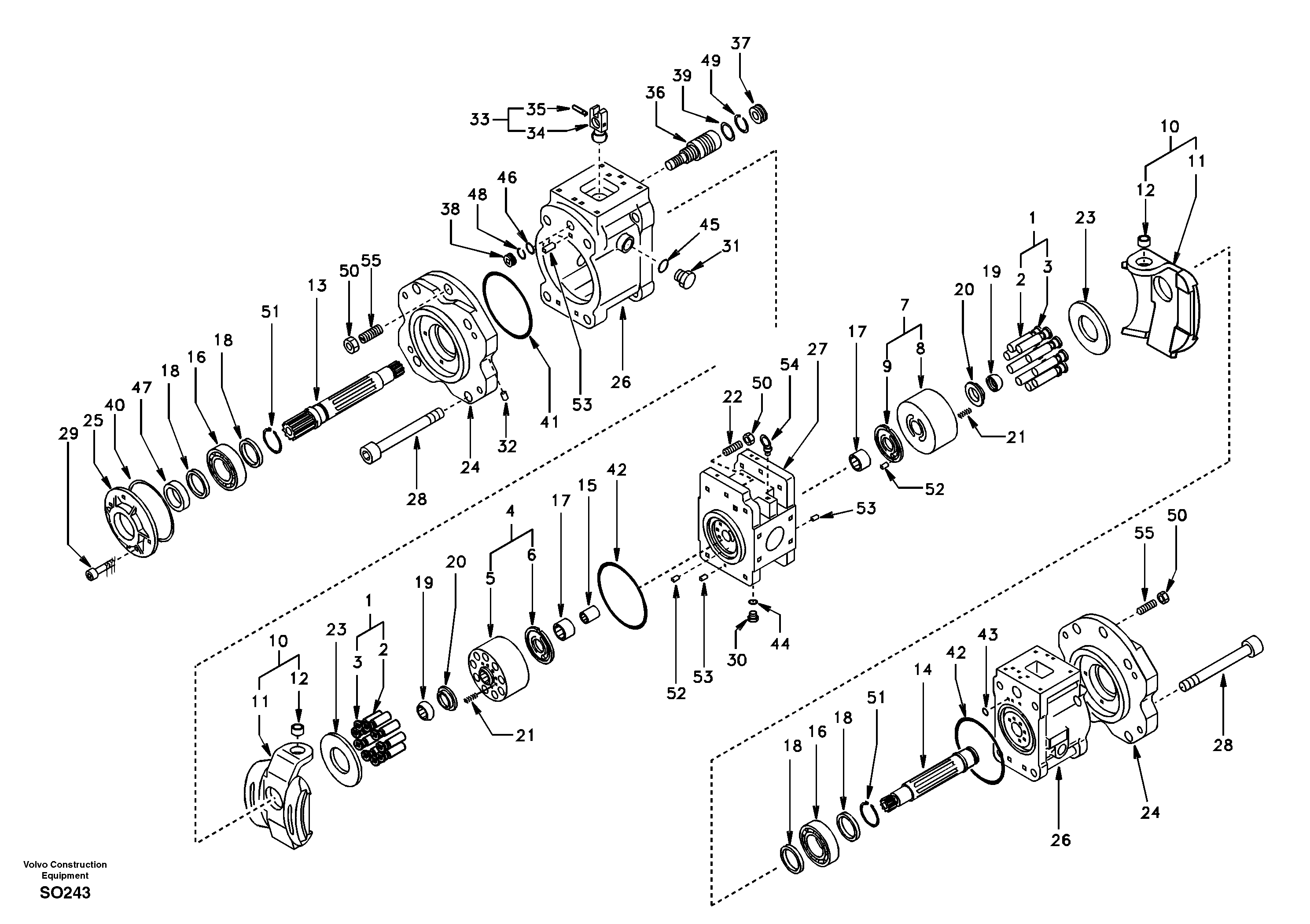 Hydraulic pump — volvo parts diagram