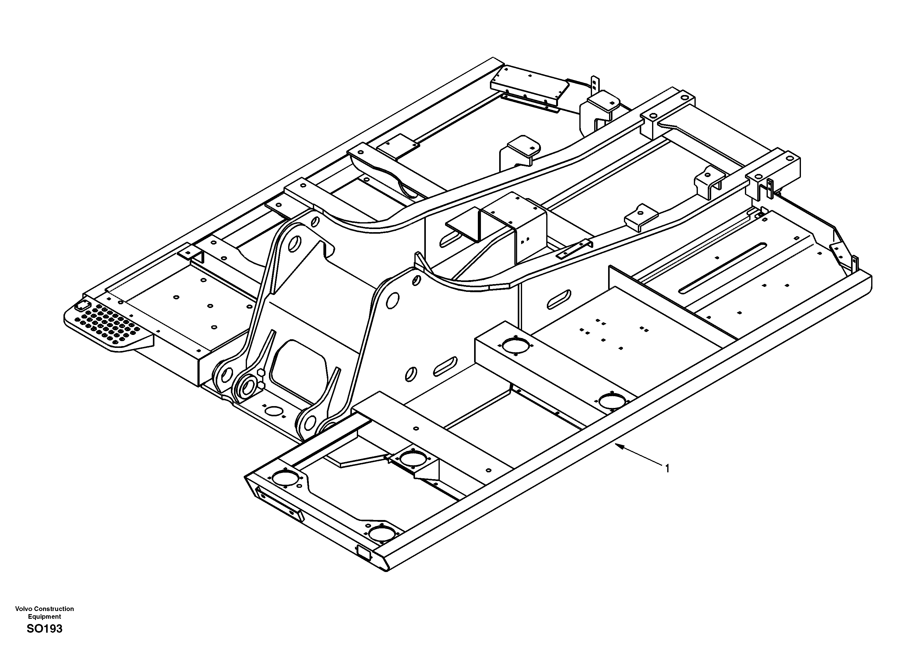 Upper frame — volvo parts diagram