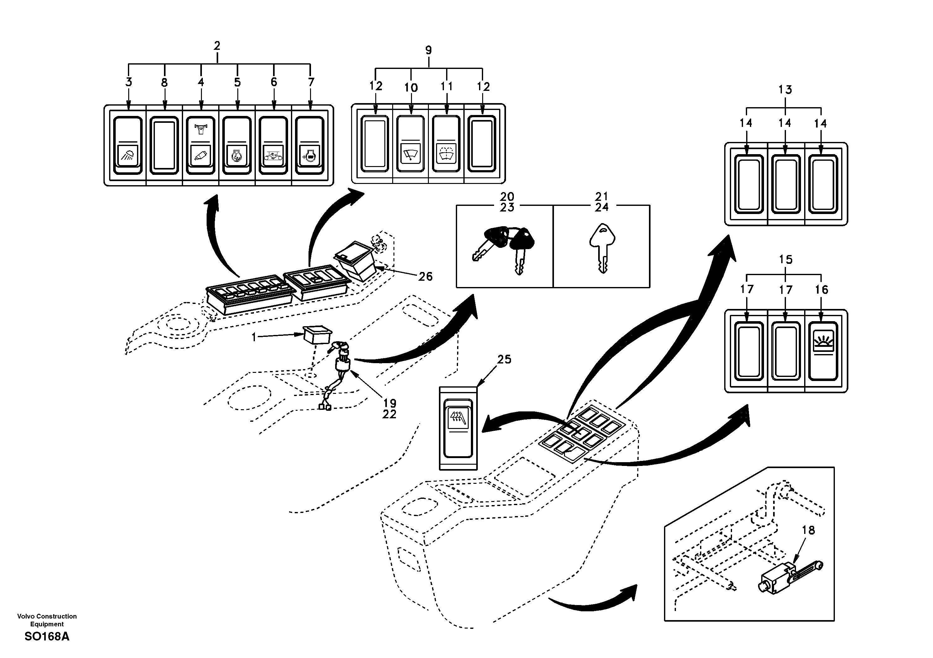 Switch — volvo parts diagram