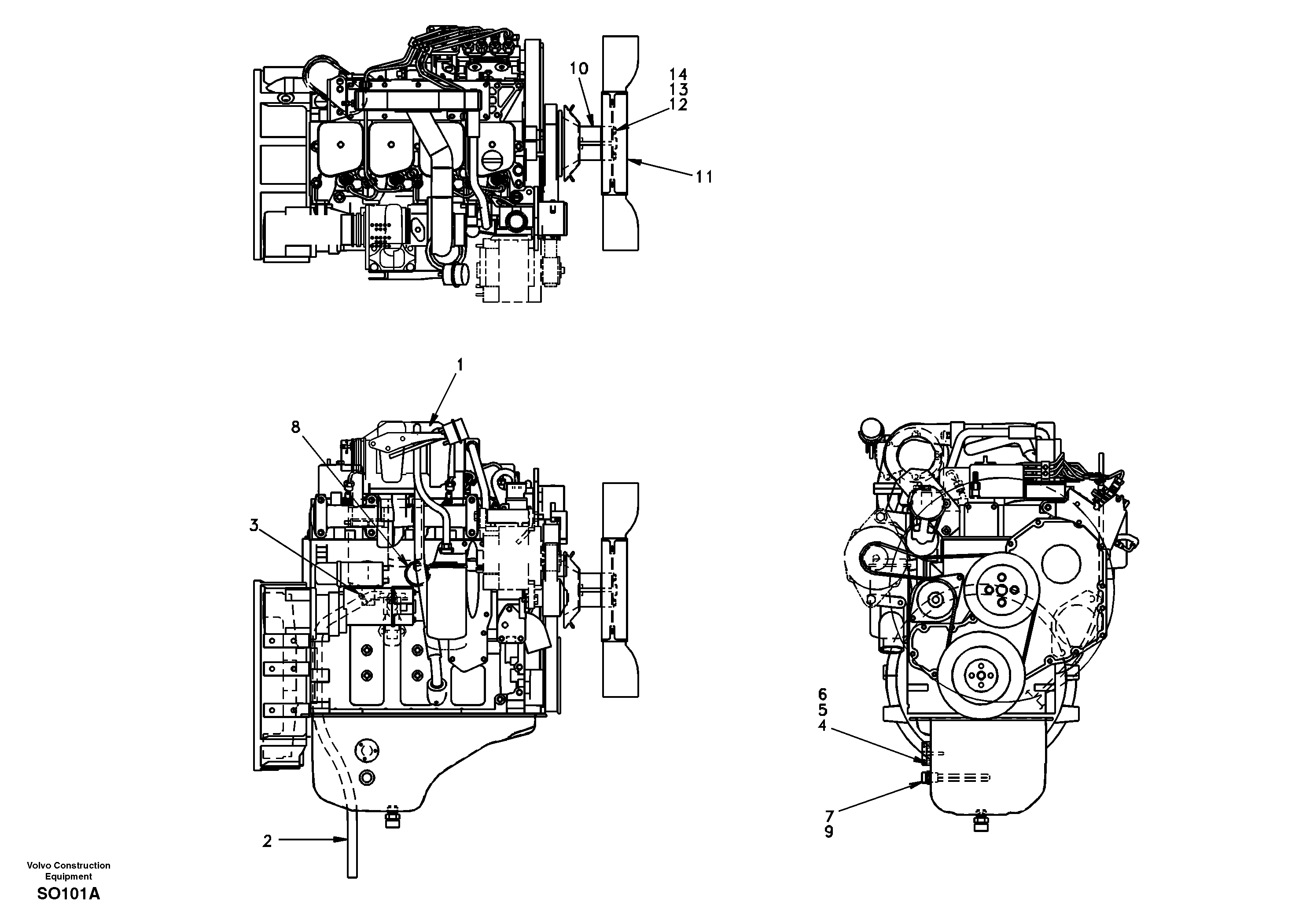 Engine — volvo parts diagram
