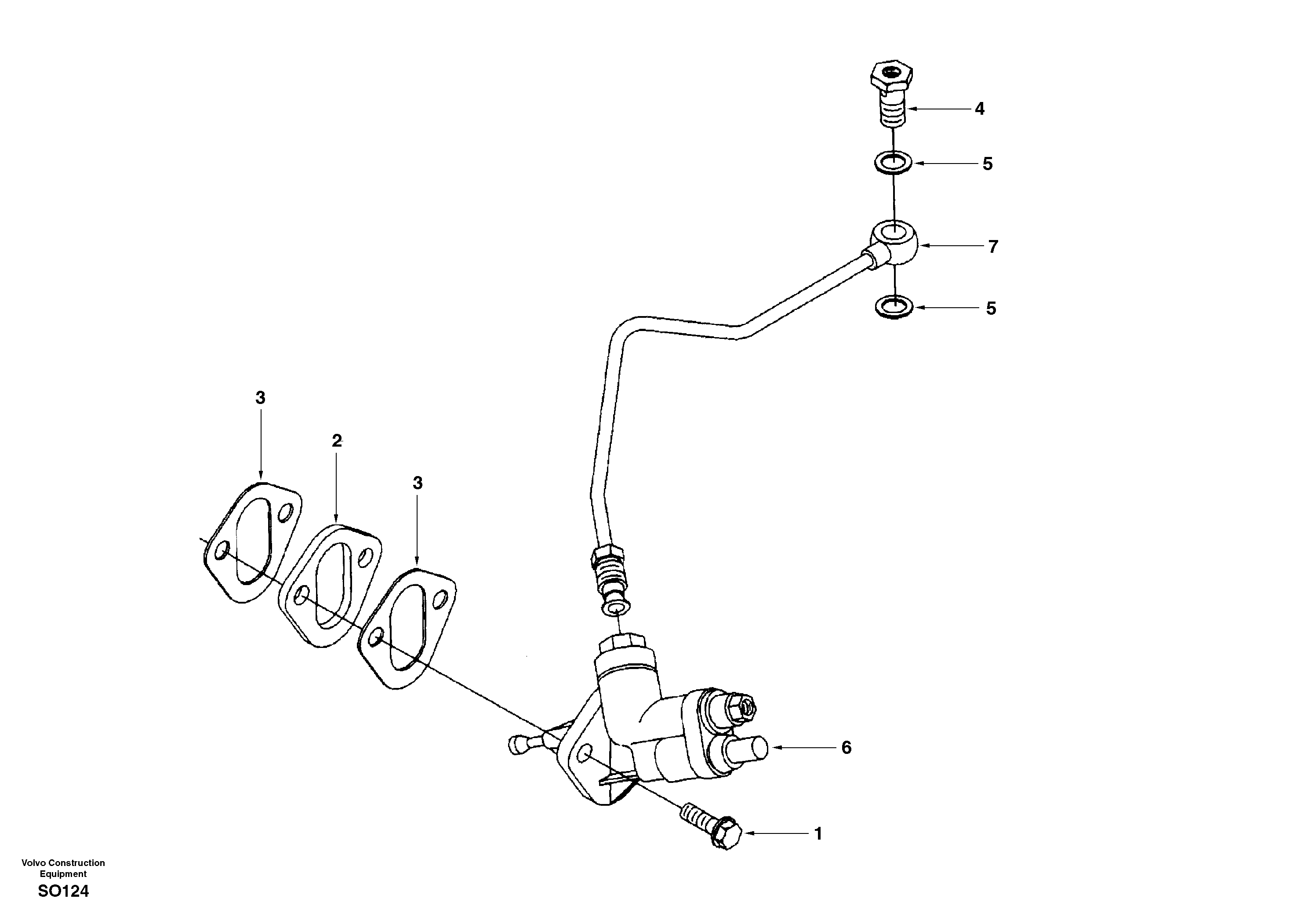 Fuel feed pump — volvo parts diagram