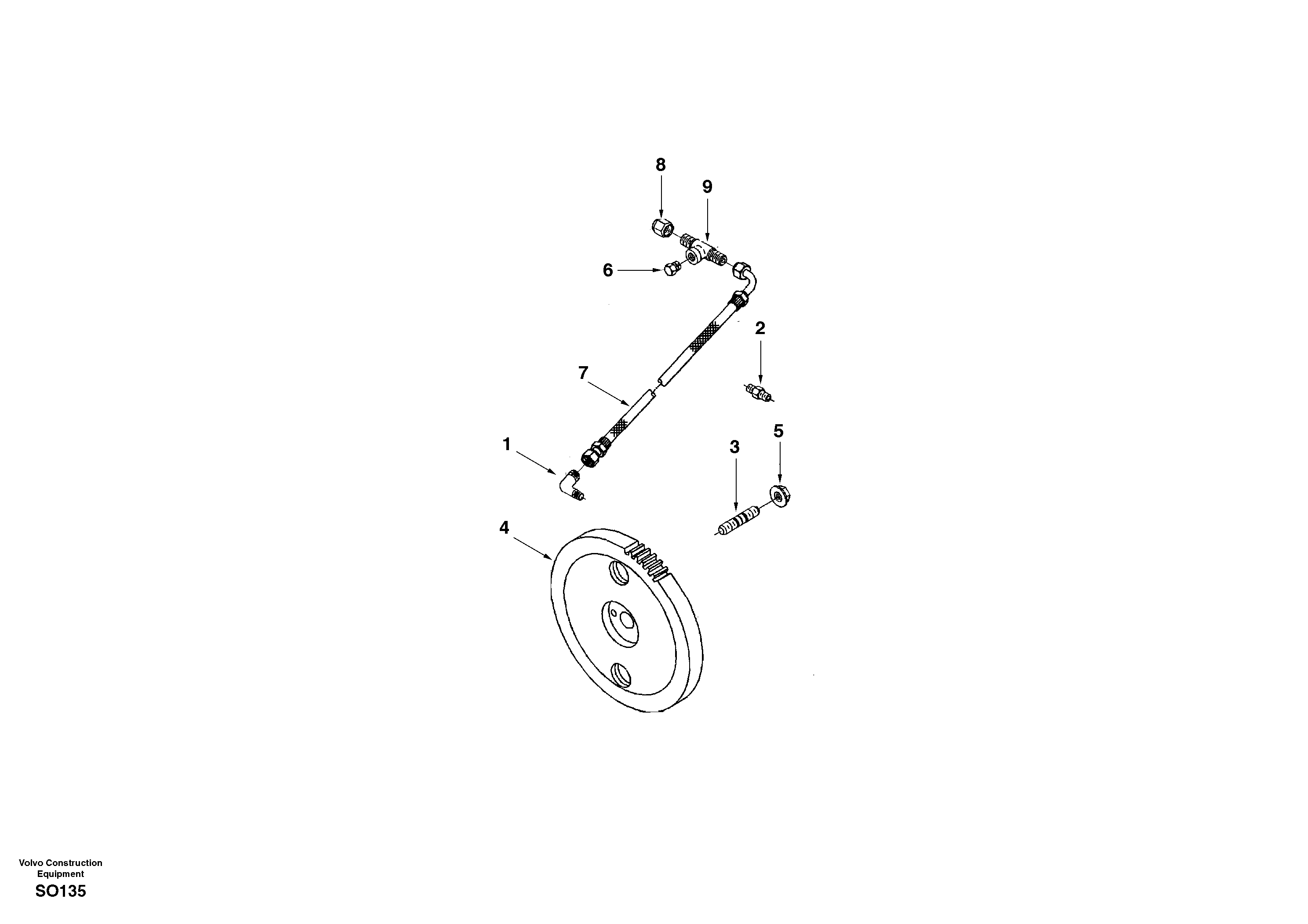 Drive for injection pump — volvo parts diagram