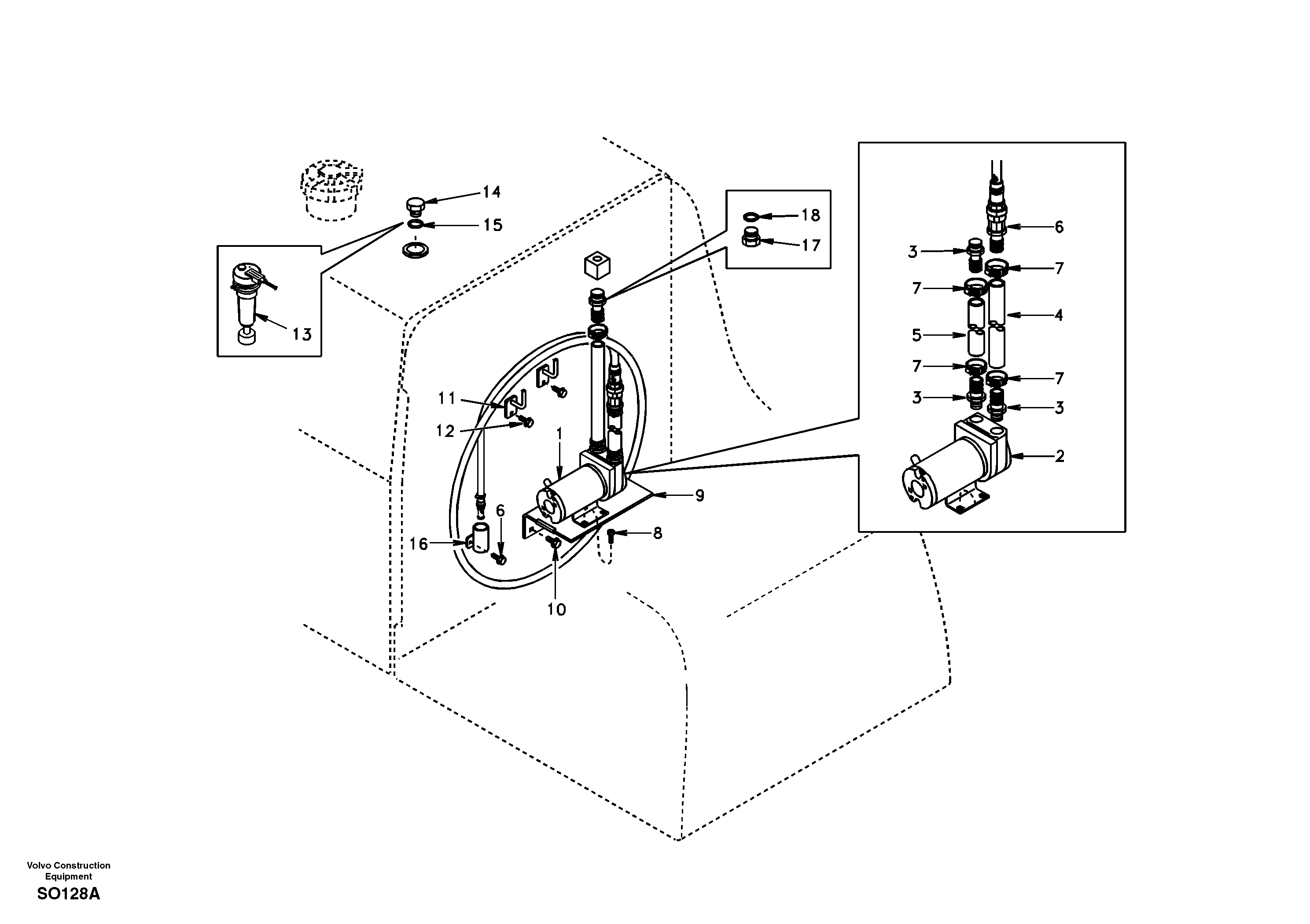 Fuel filling pump — volvo parts diagram